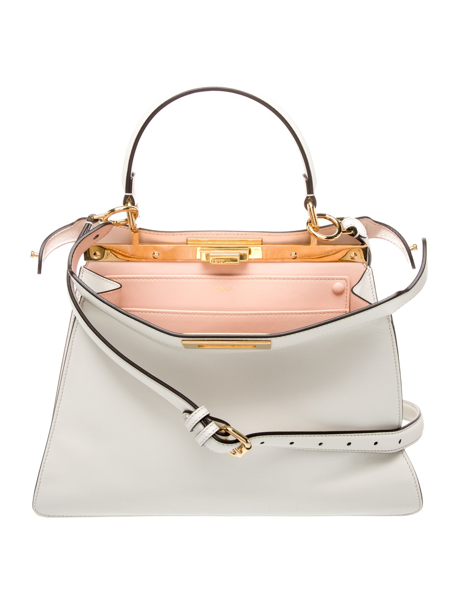 Fendi Leather Peekaboo Medium