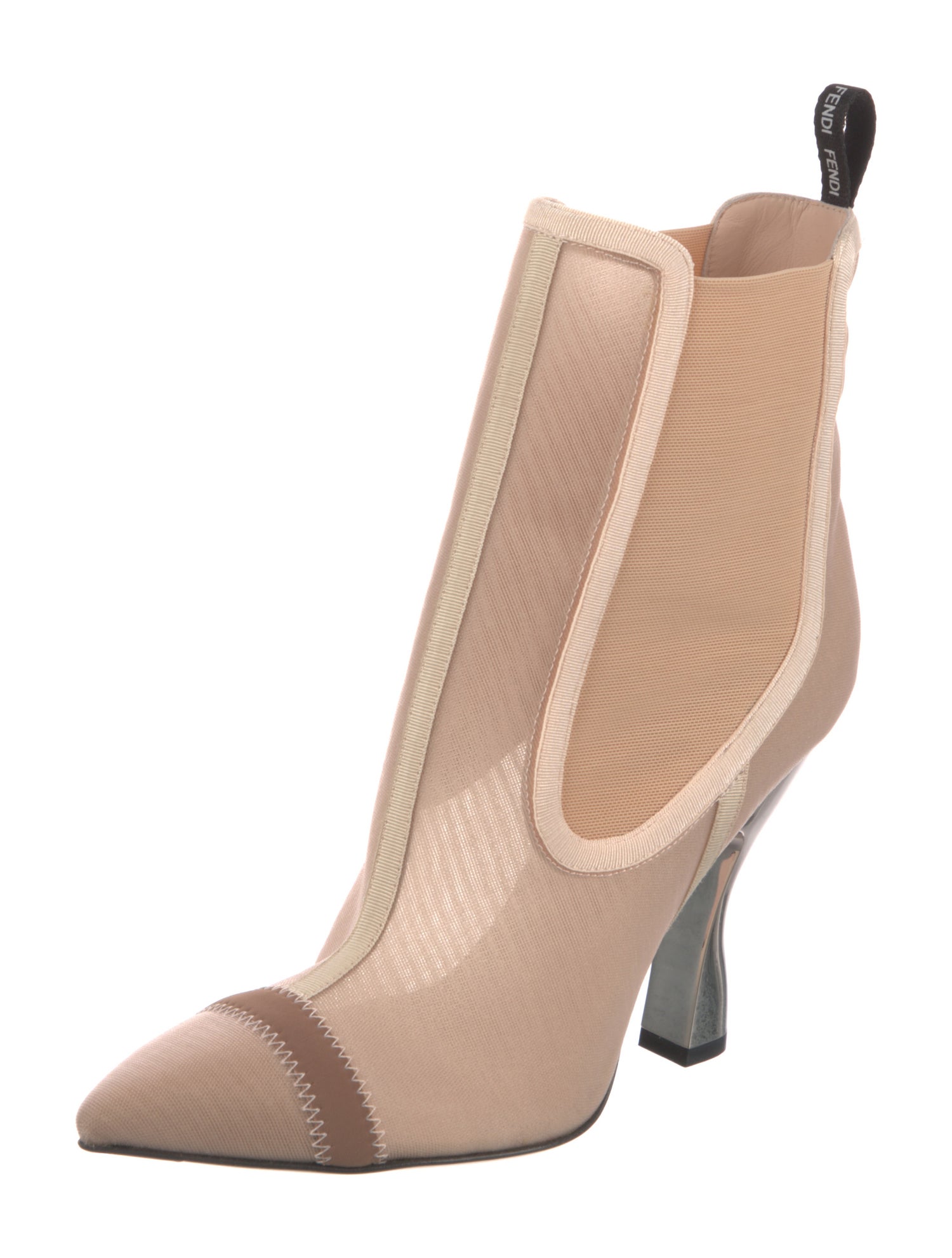 Fendi Mesh Chelsea Boots