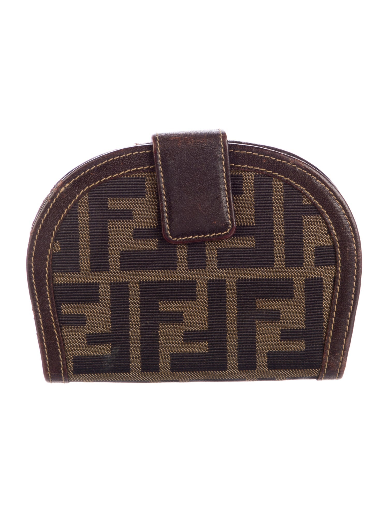 Fendi Vintage Bifold Demi Lune Compact Wallet