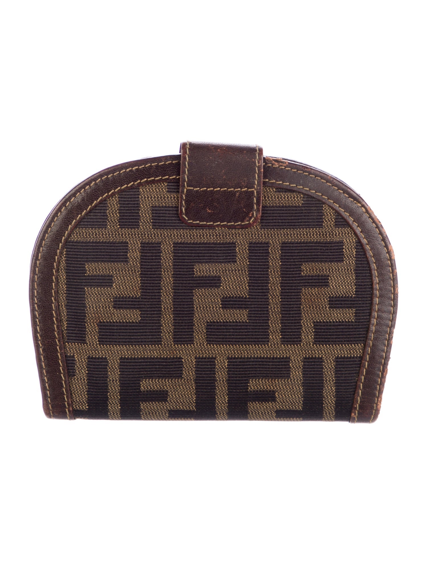 Fendi Vintage Bifold Demi Lune Compact Wallet