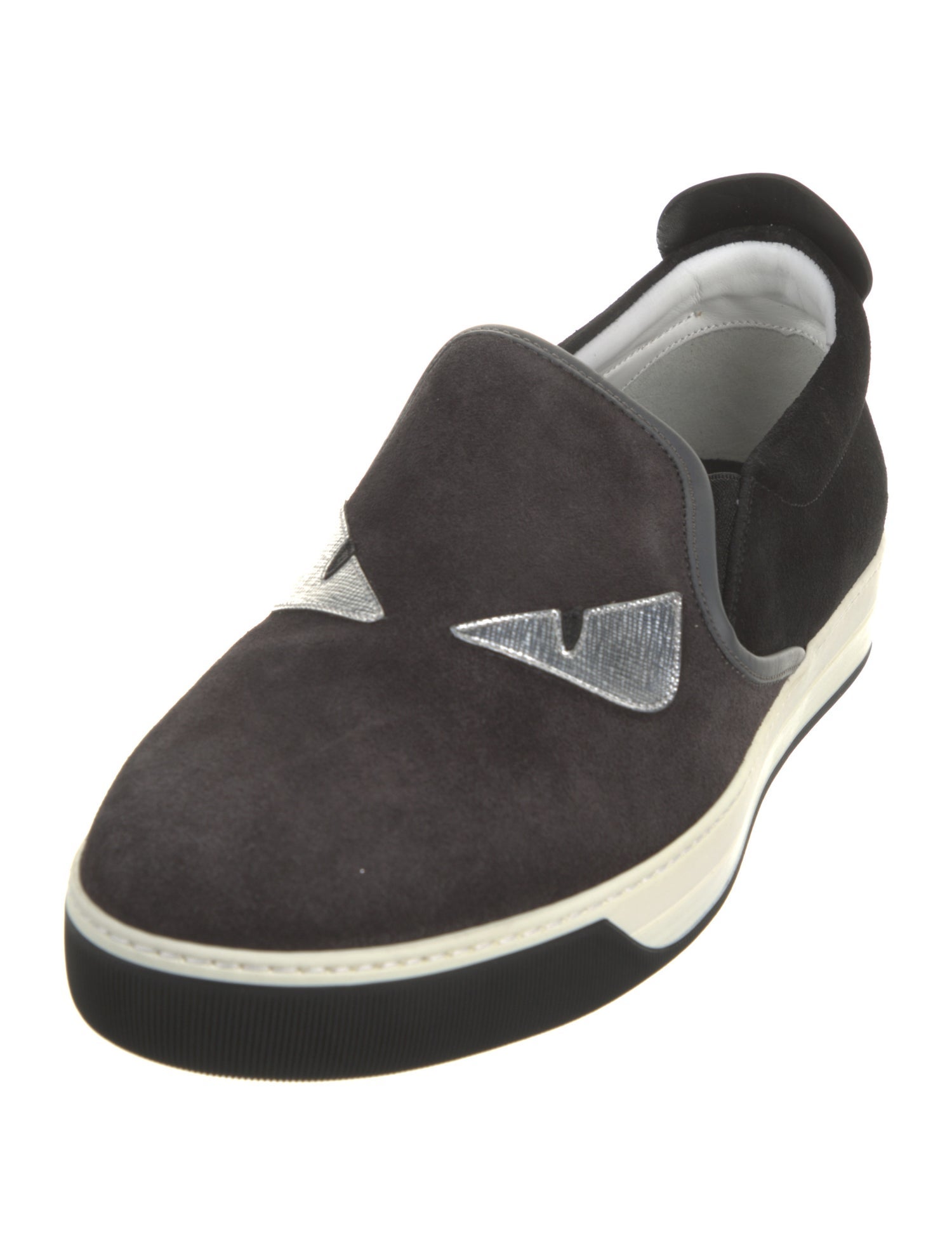 Fendi Suede Printed Sneakers