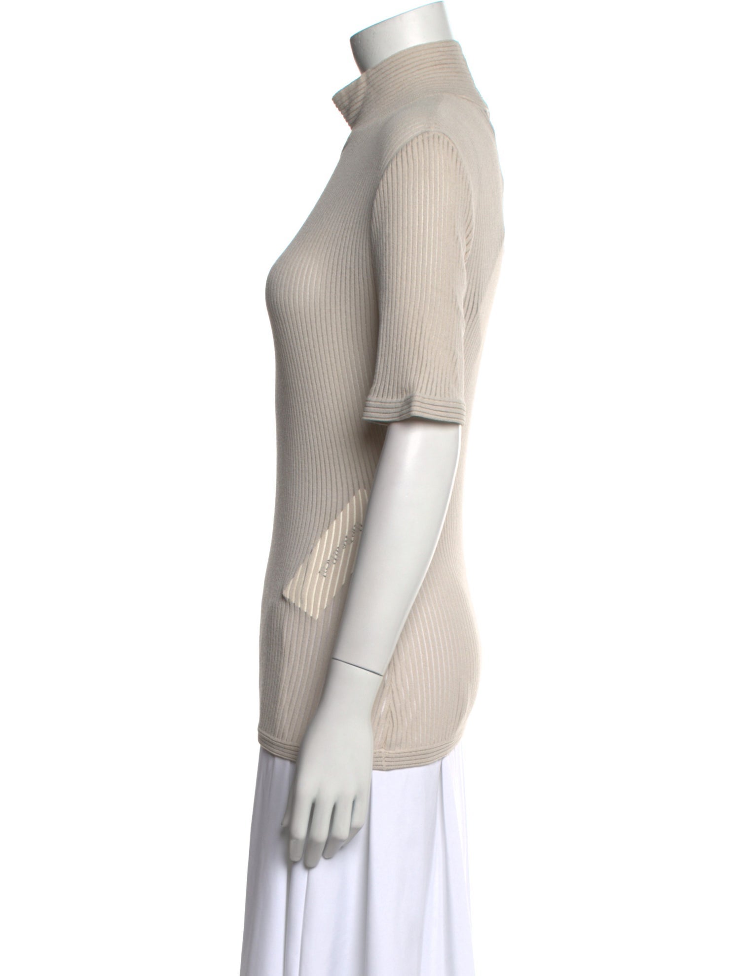 Fendi Turtleneck Short Sleeve Top w/ Tags