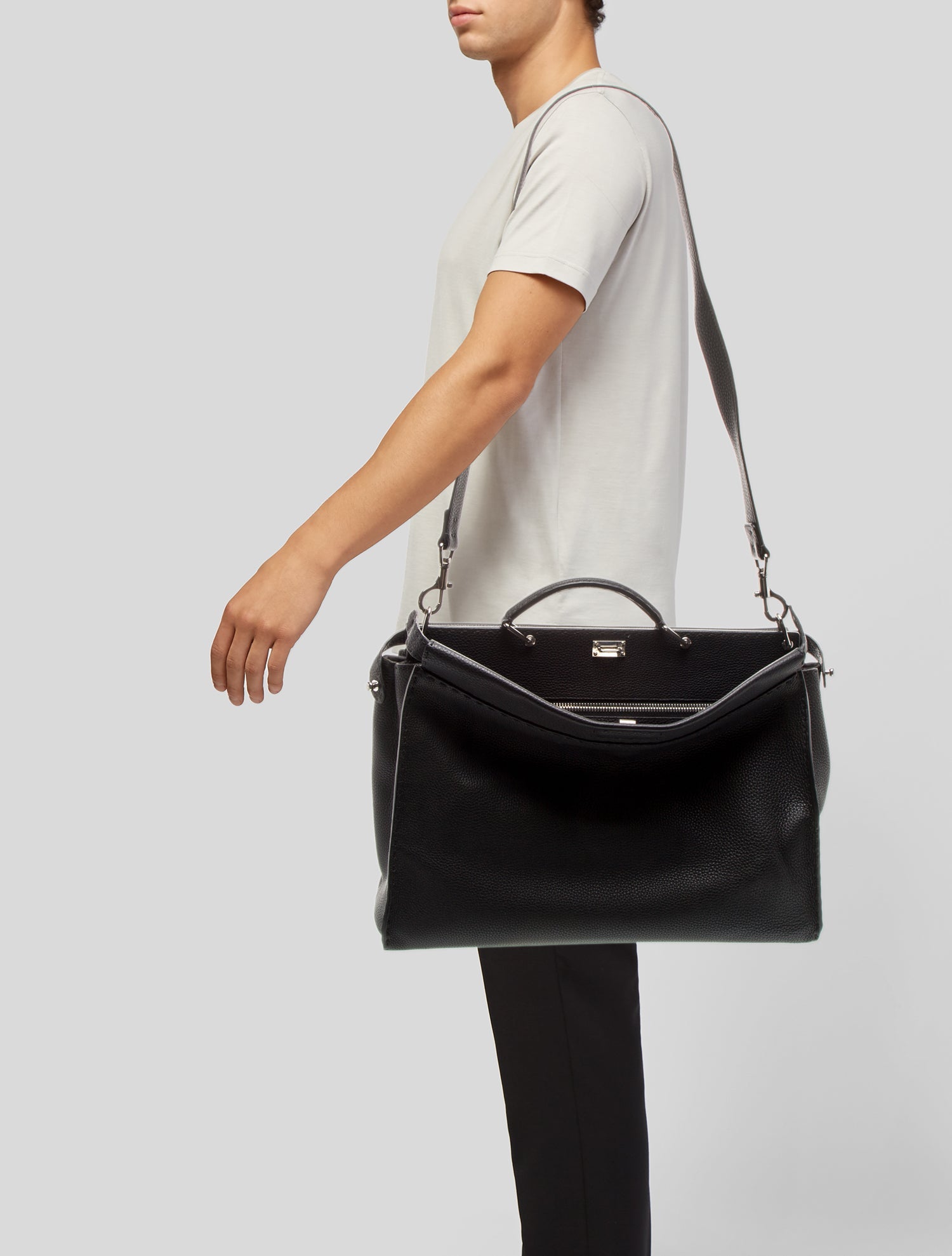 Fendi Leather Sellier Peekaboo