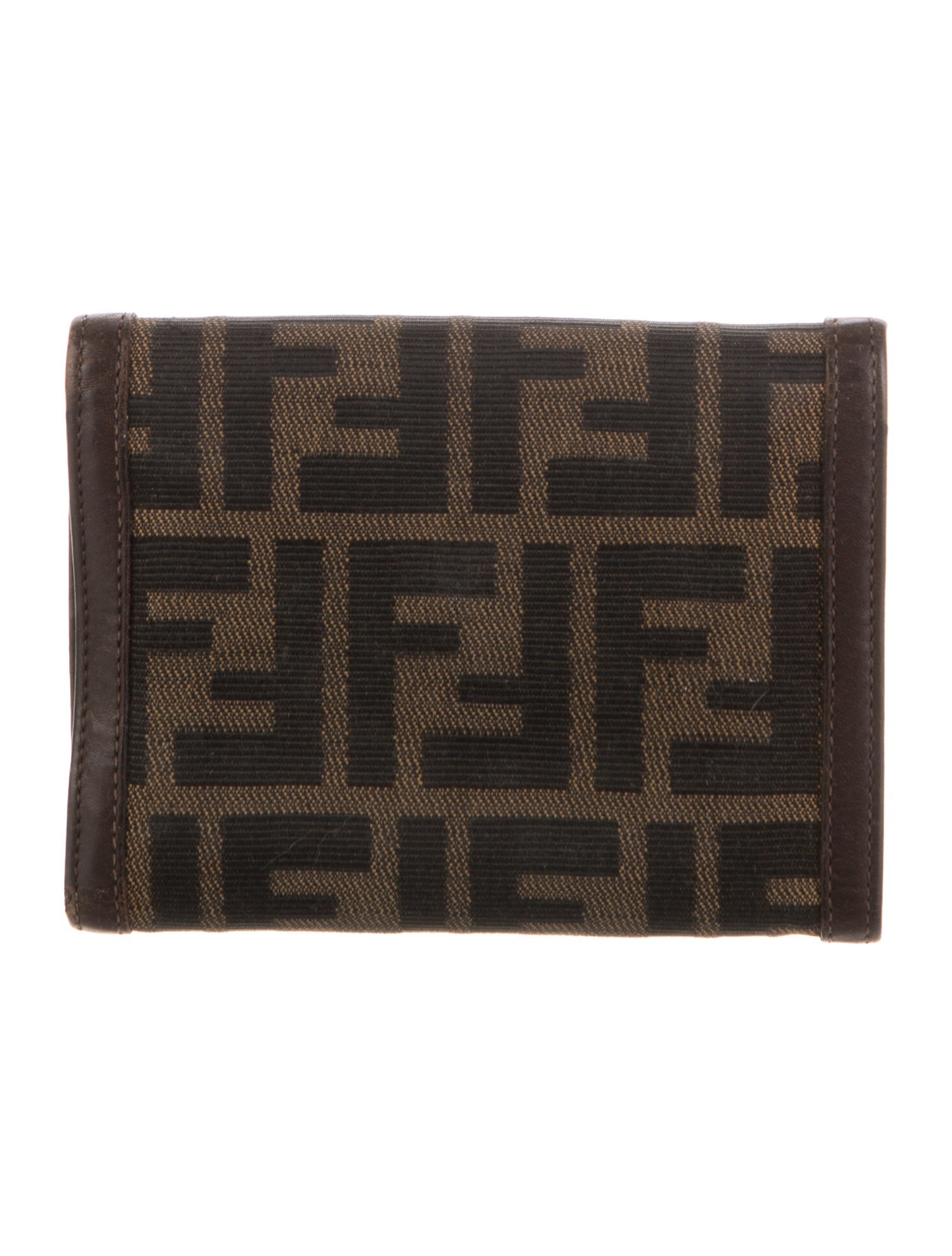 Fendi Vintage Zucca FF Logo Compact Wallet