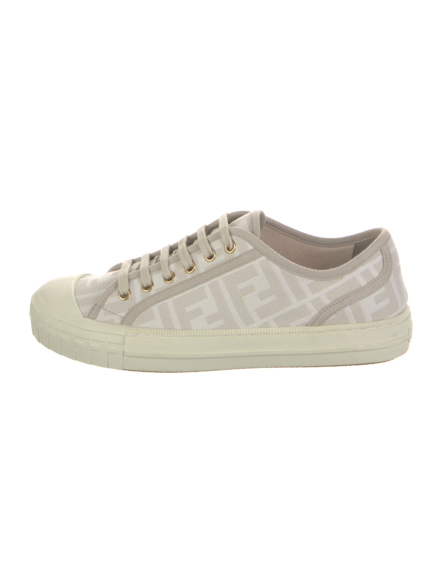 Fendi Zucca FF Logo Canvas Sneakers
