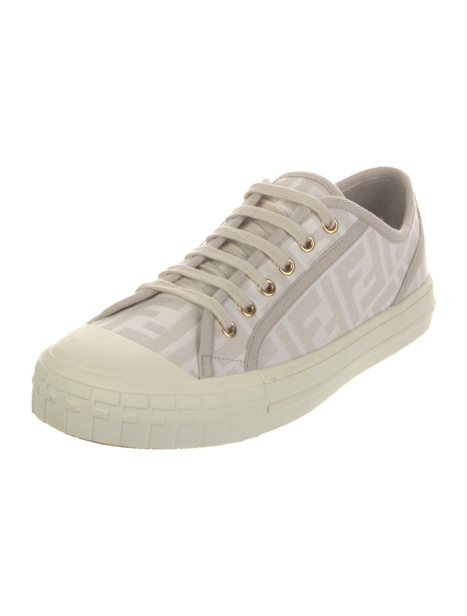 Fendi Zucca FF Logo Canvas Sneakers