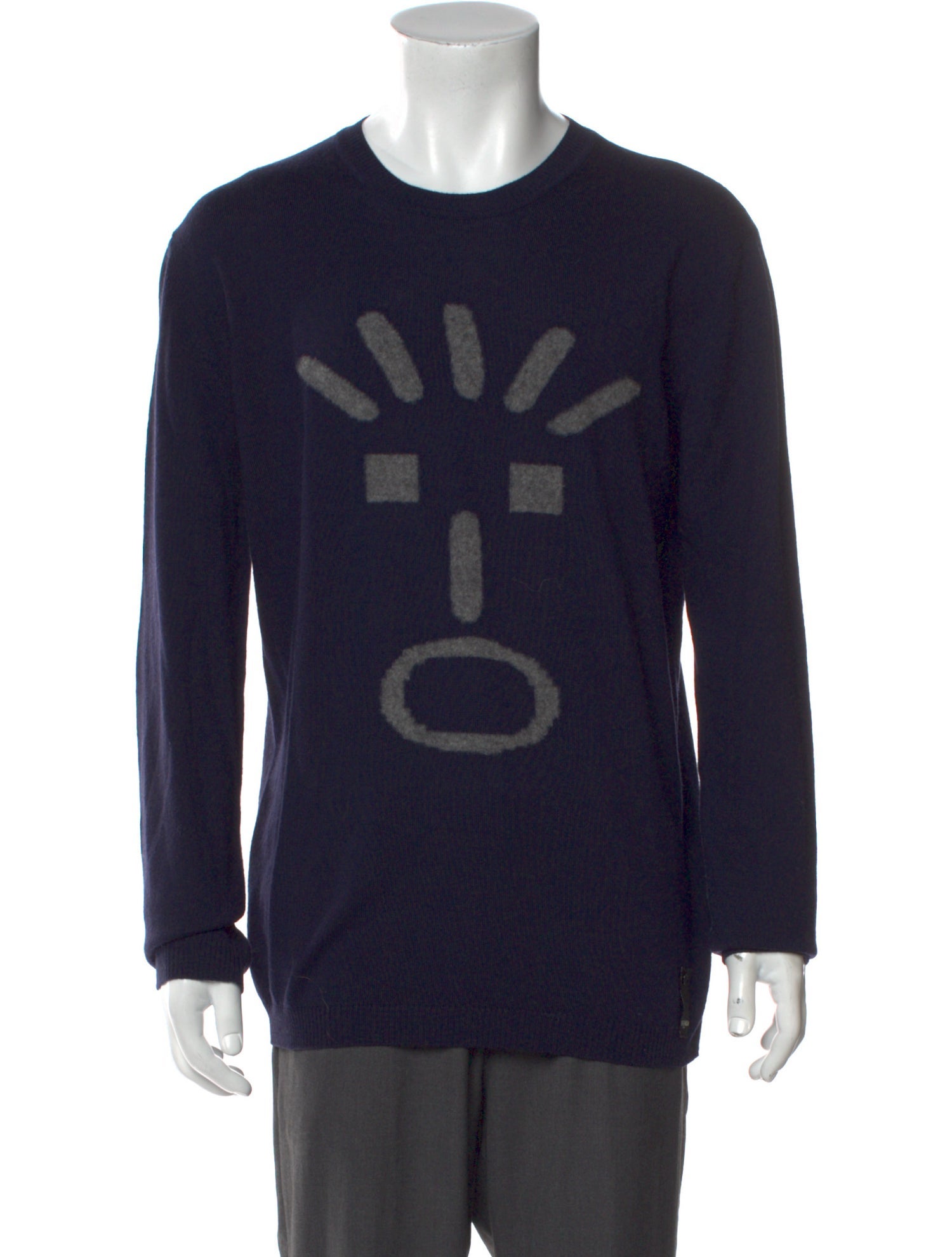 Fendi Wool Graphic Print Pullover