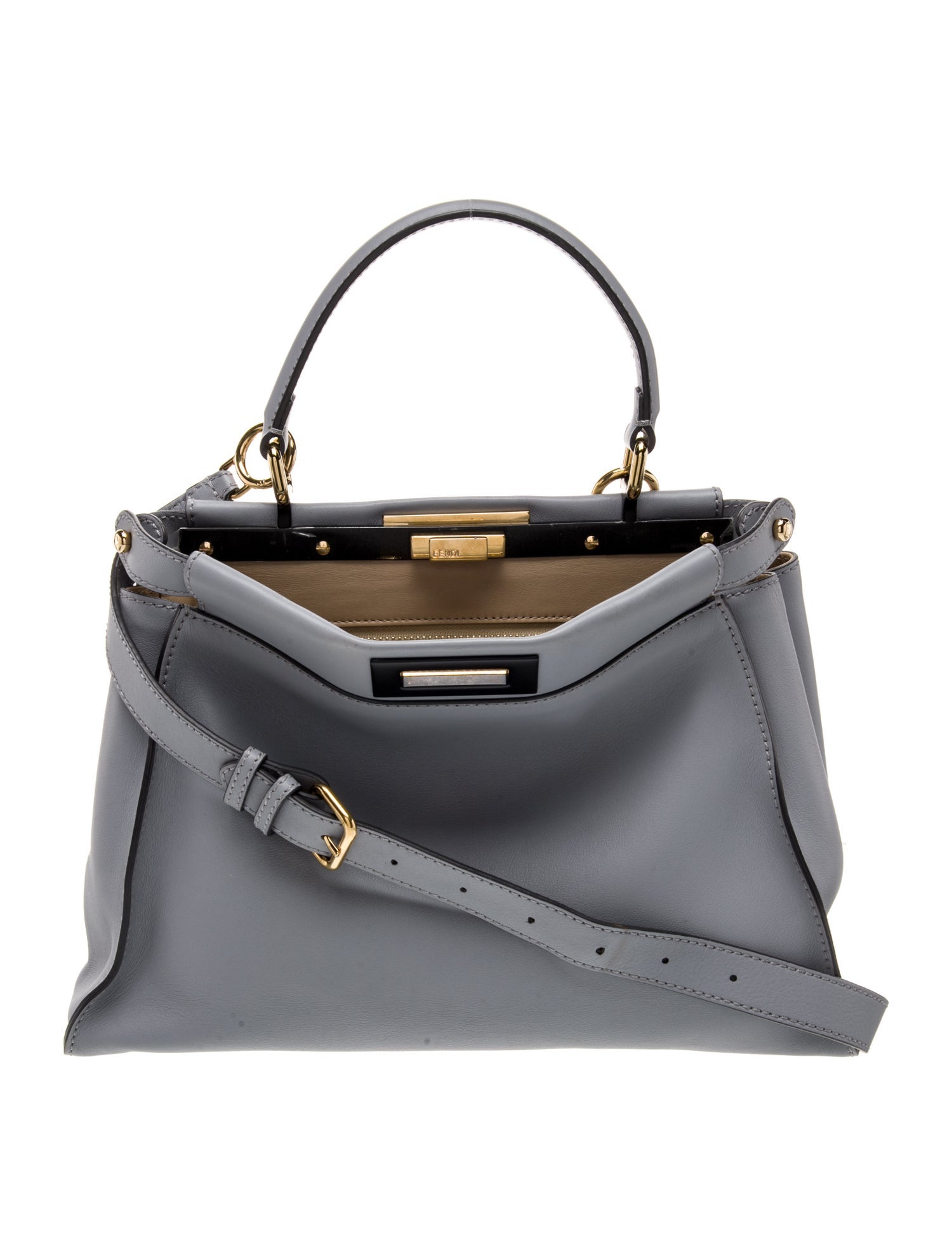 Fendi Leather Peekaboo Medium