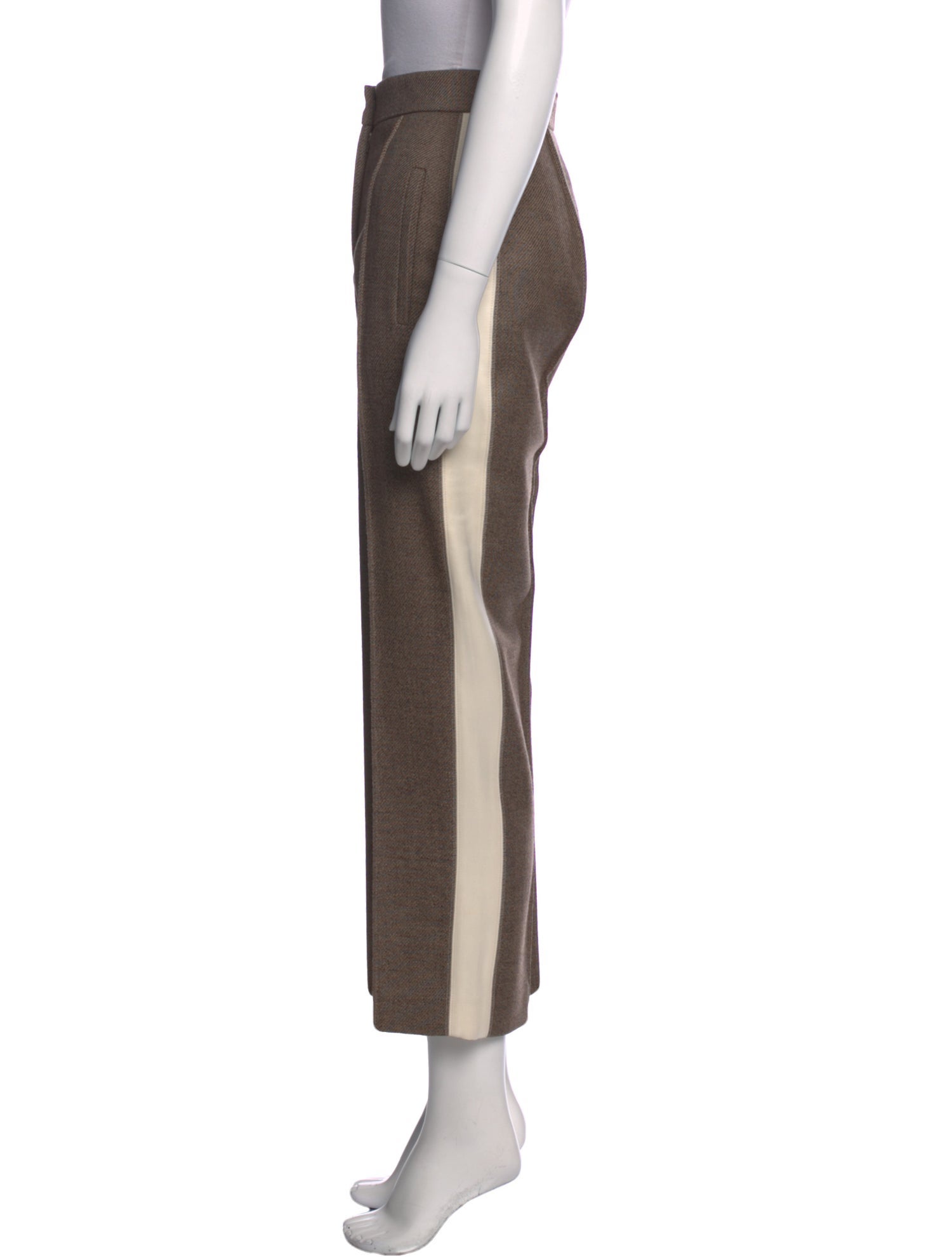 Fendi Virgin Wool Straight Leg Pants