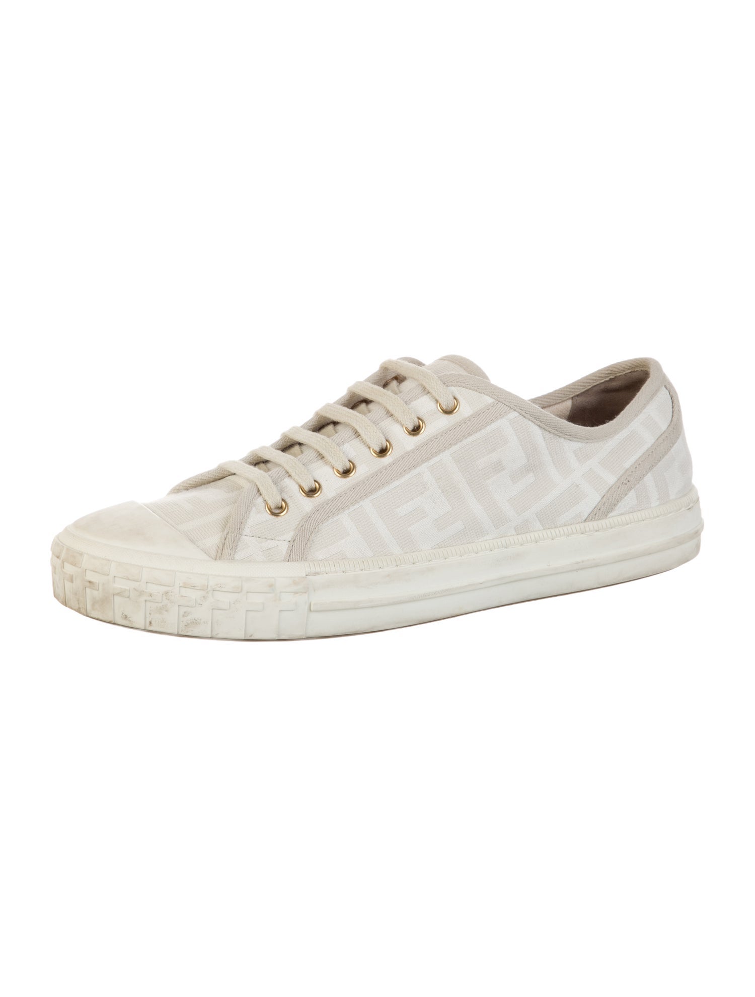 Fendi Zucca FF Logo Canvas Sneakers