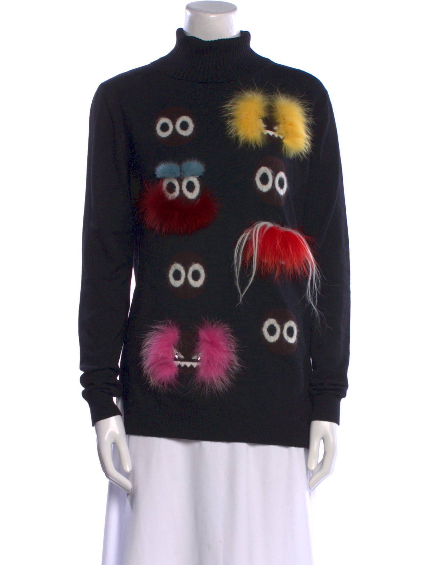 Fendi Alpaca Graphic Print Sweatshirt