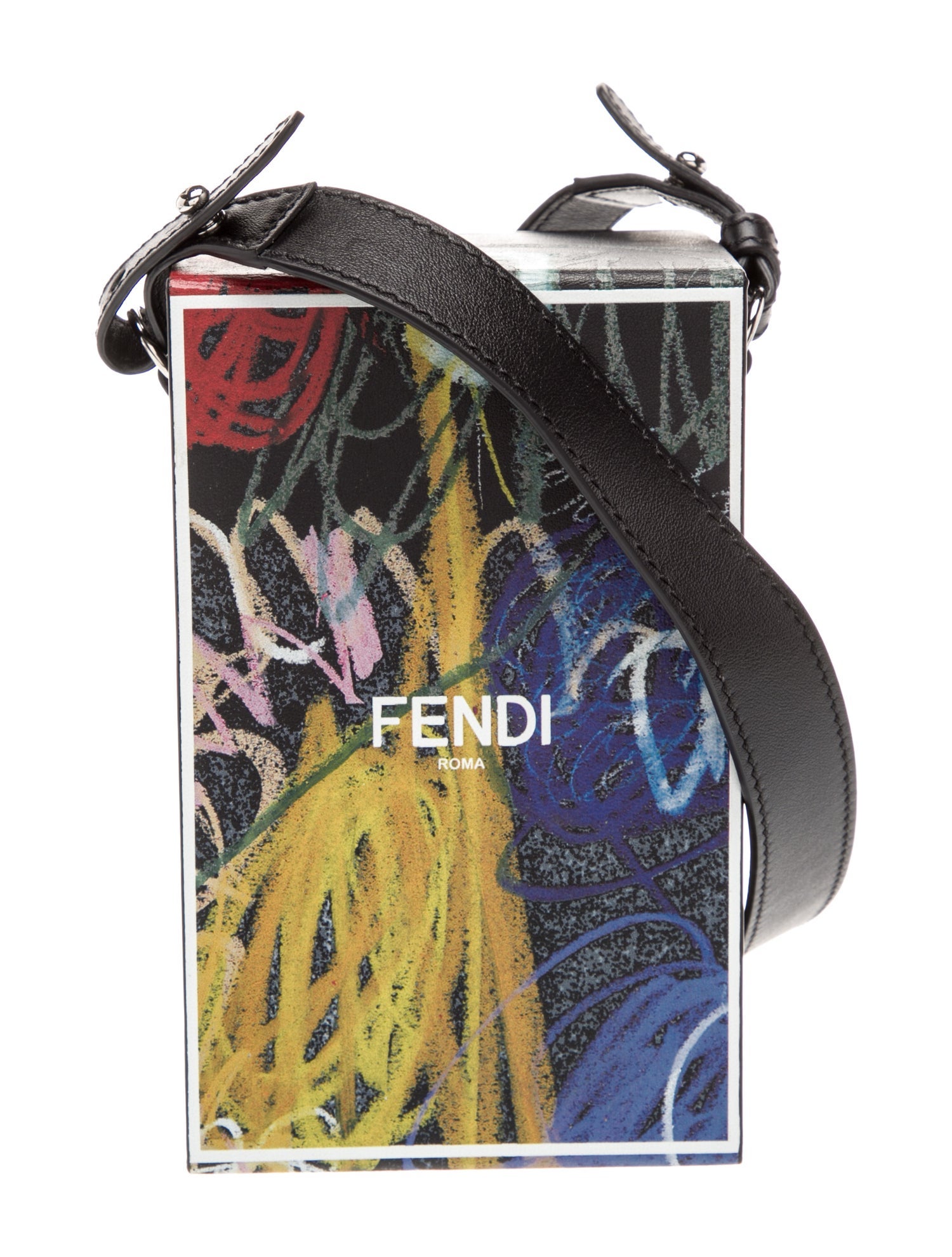 Fendi Leather Logo Vertical Box