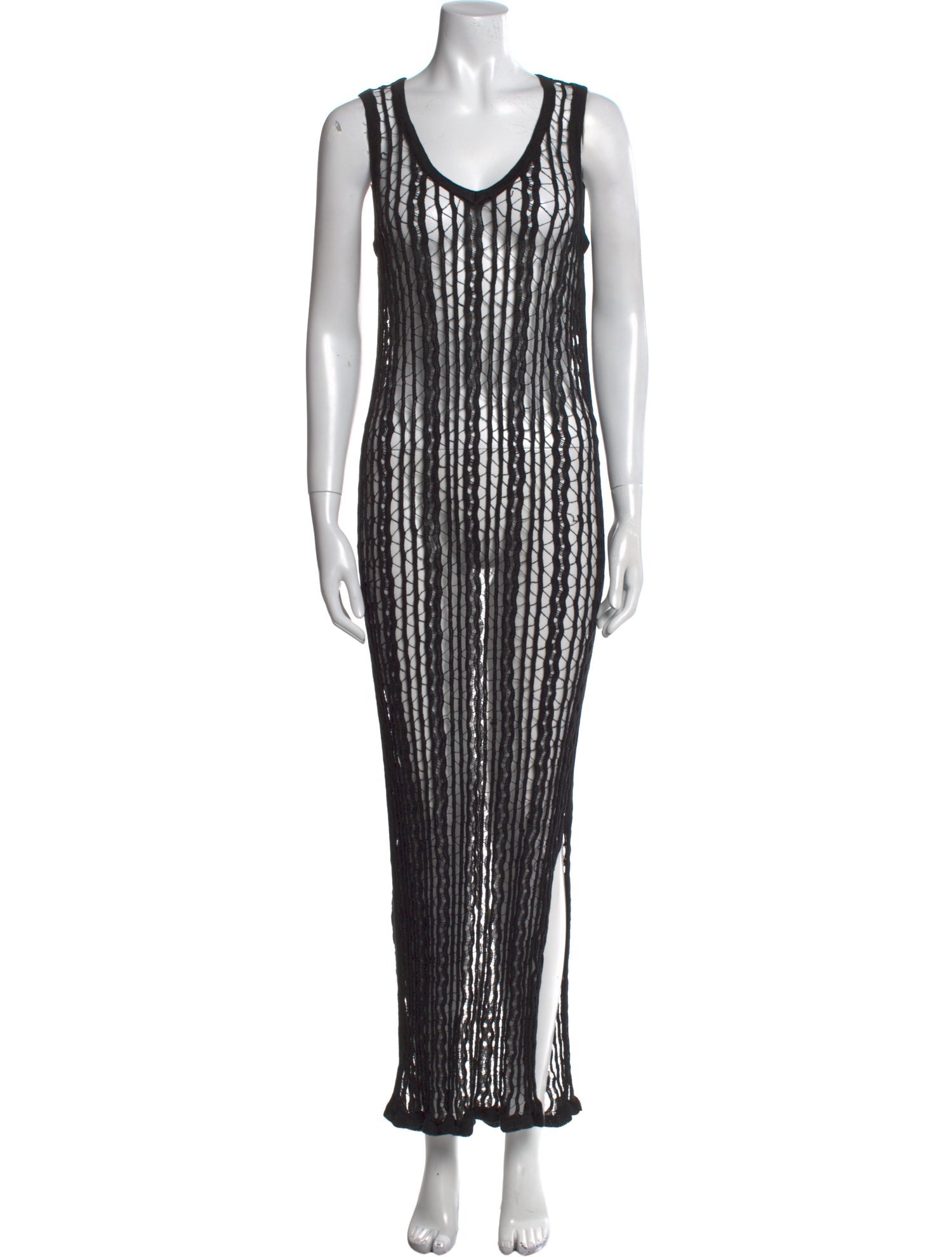 Fendi Striped Long Dress