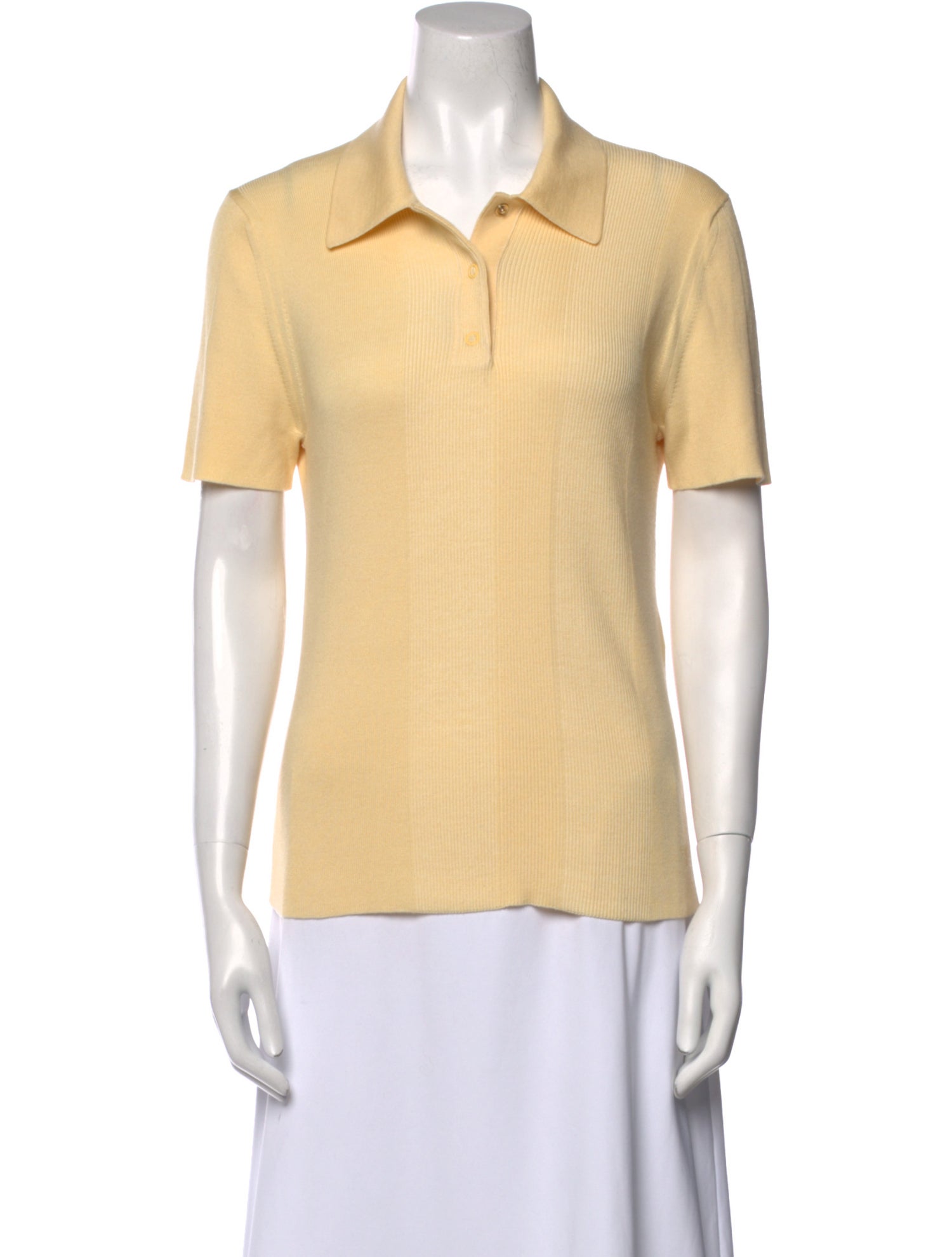 Fendi Wool Short Sleeve Polo