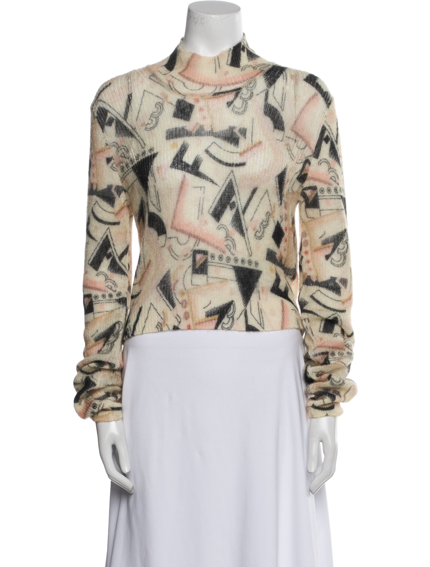 Fendi Mohair Printed Sweater