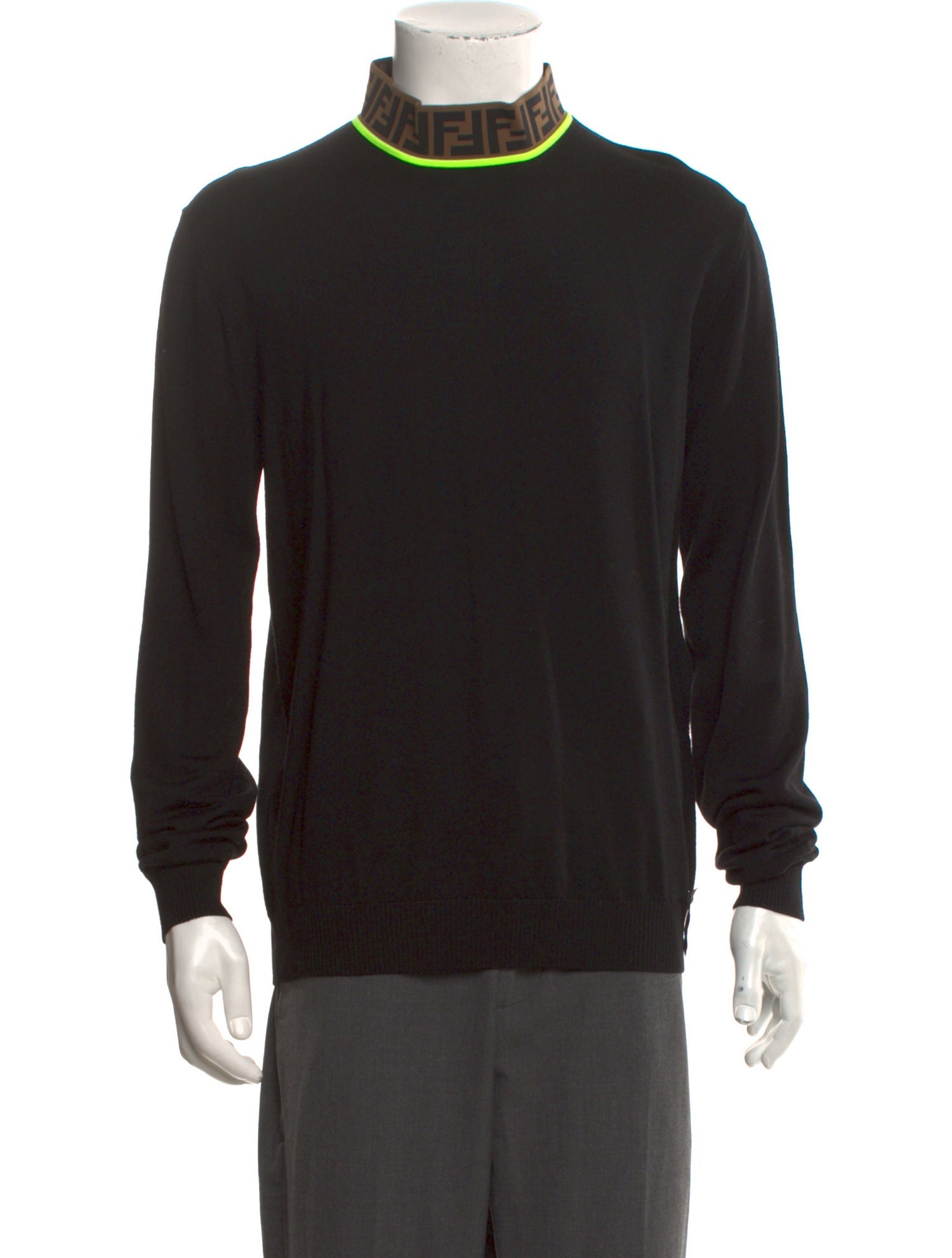 Fendi Wool Graphic Print Pullover