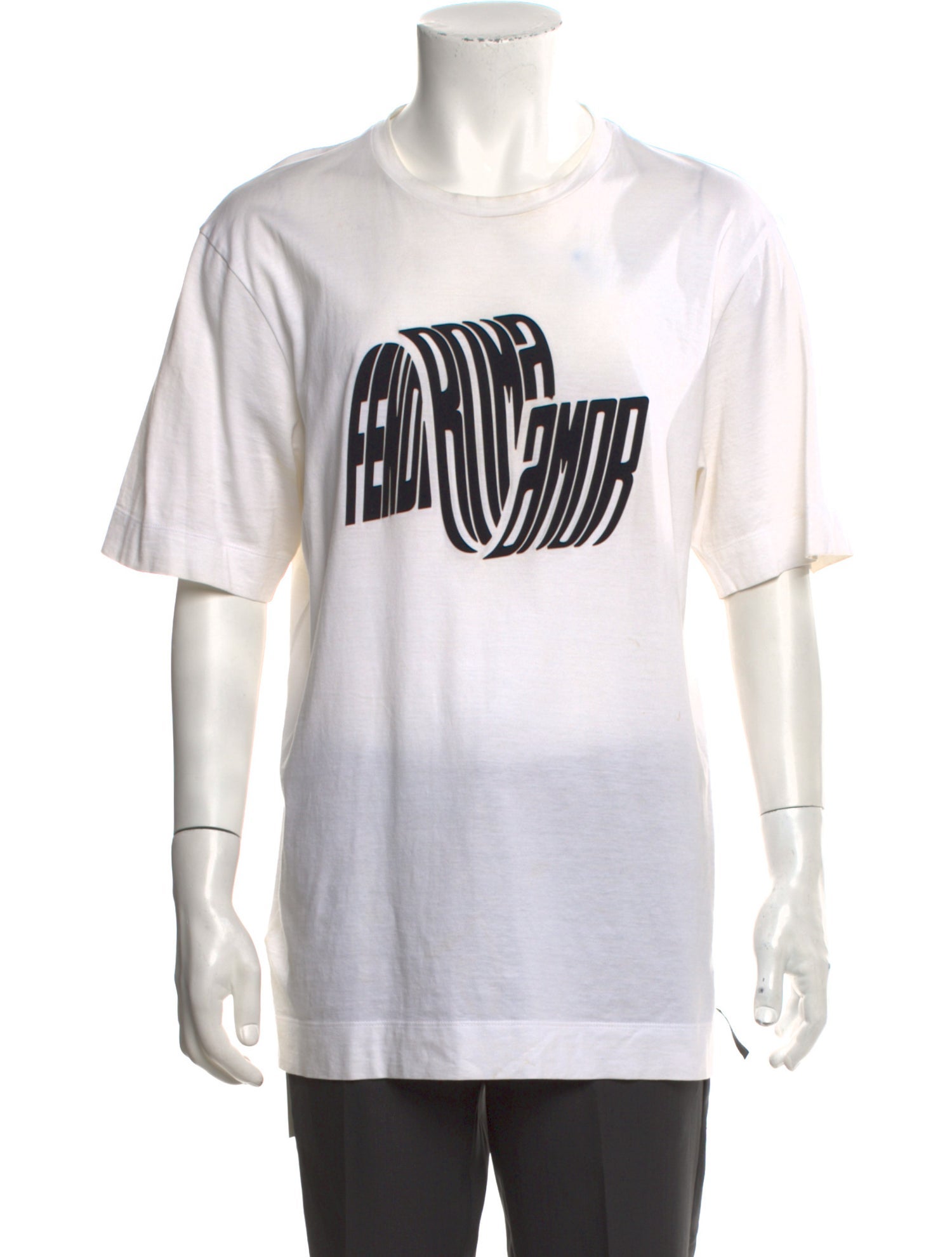 Fendi Zucca FF Logo Graphic Print T-Shirt