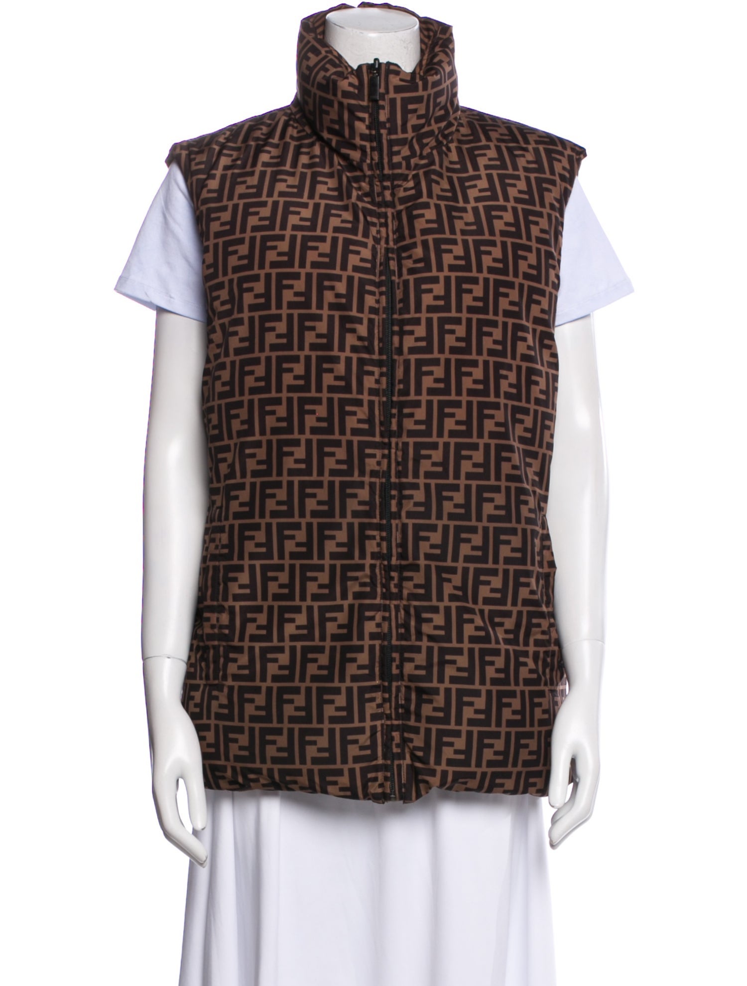 Fendi Houndstooth Print Vest