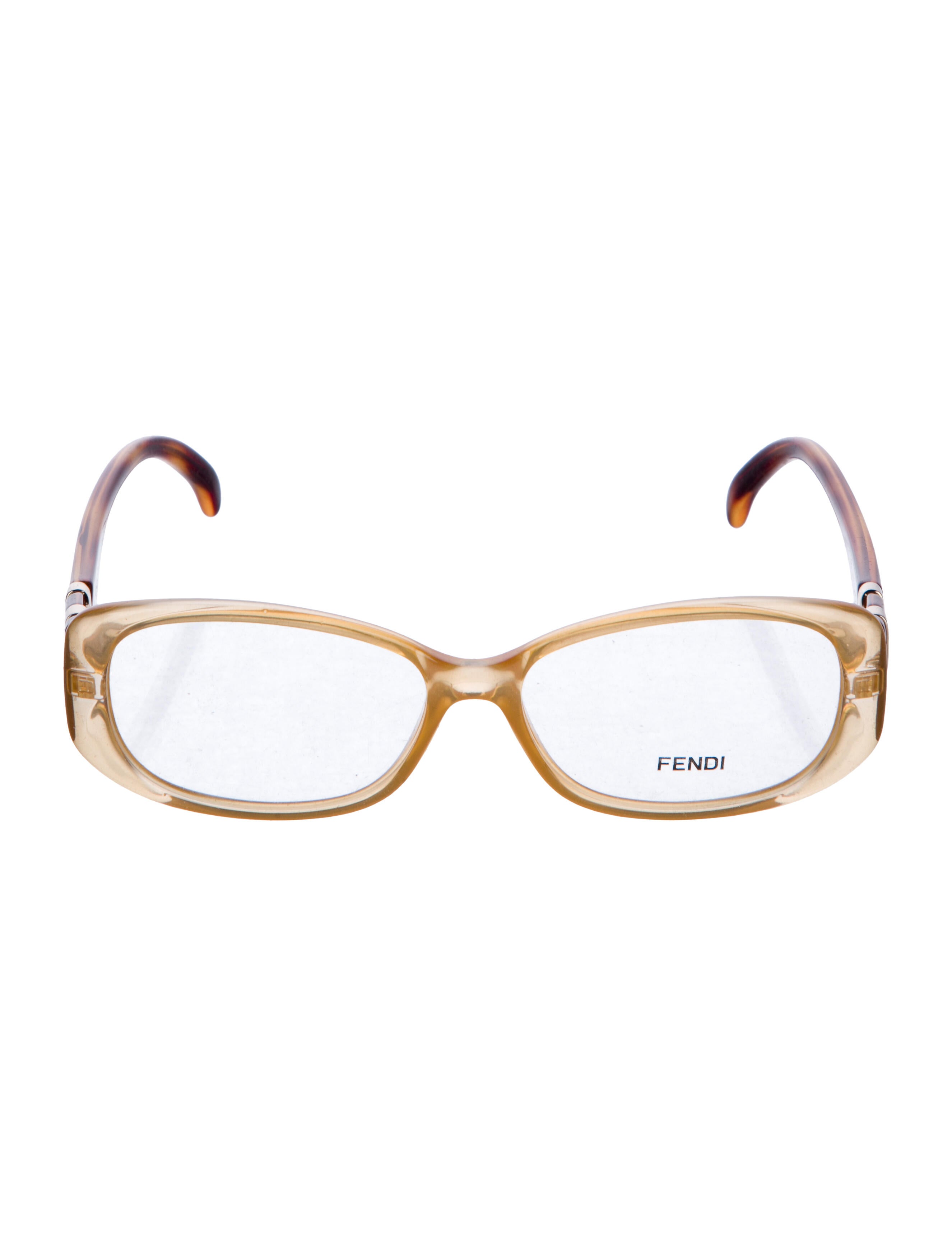 Fendi Zucca FF Logo Square Eyeglasses