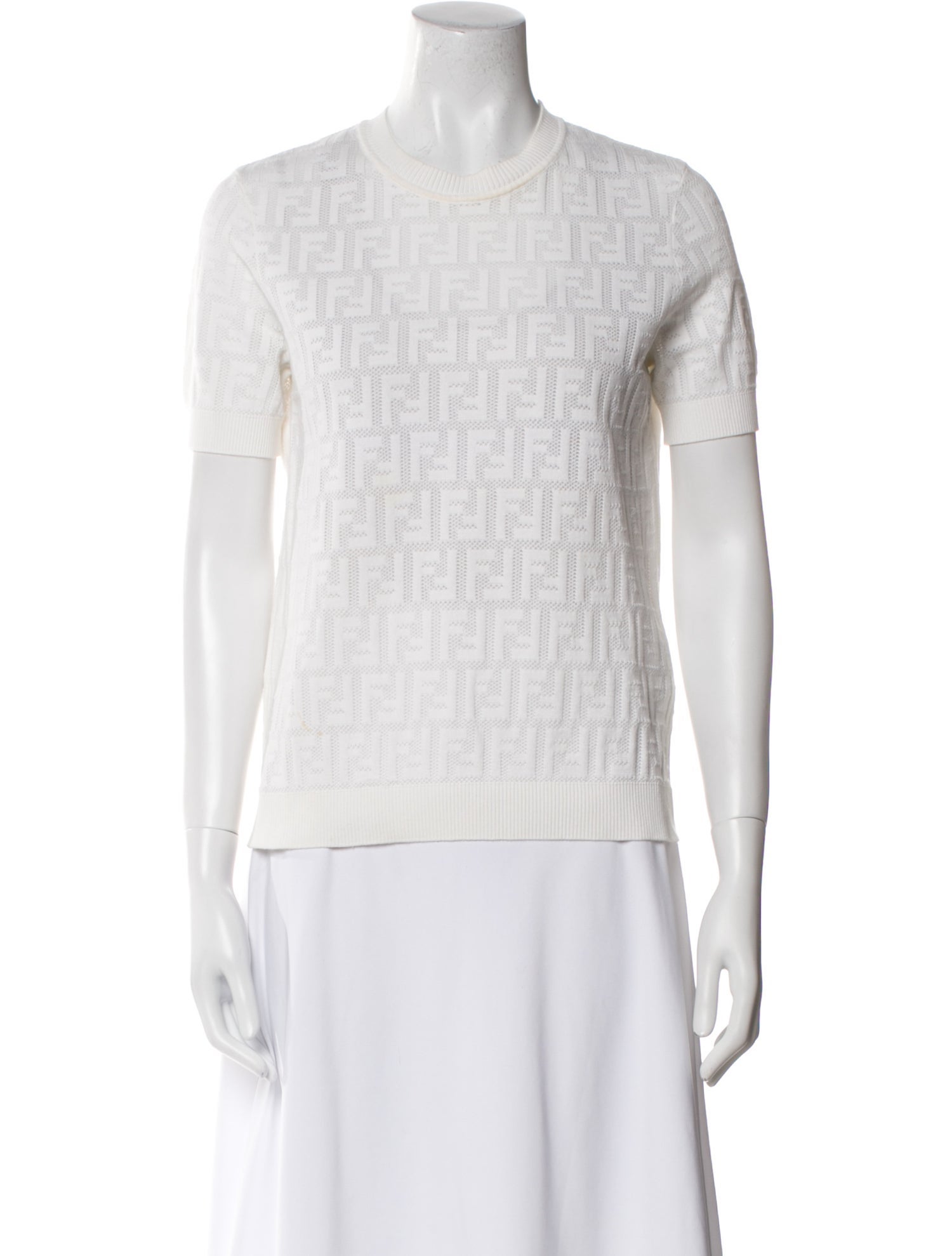 Fendi Crew Neck Short Sleeve T-Shirt