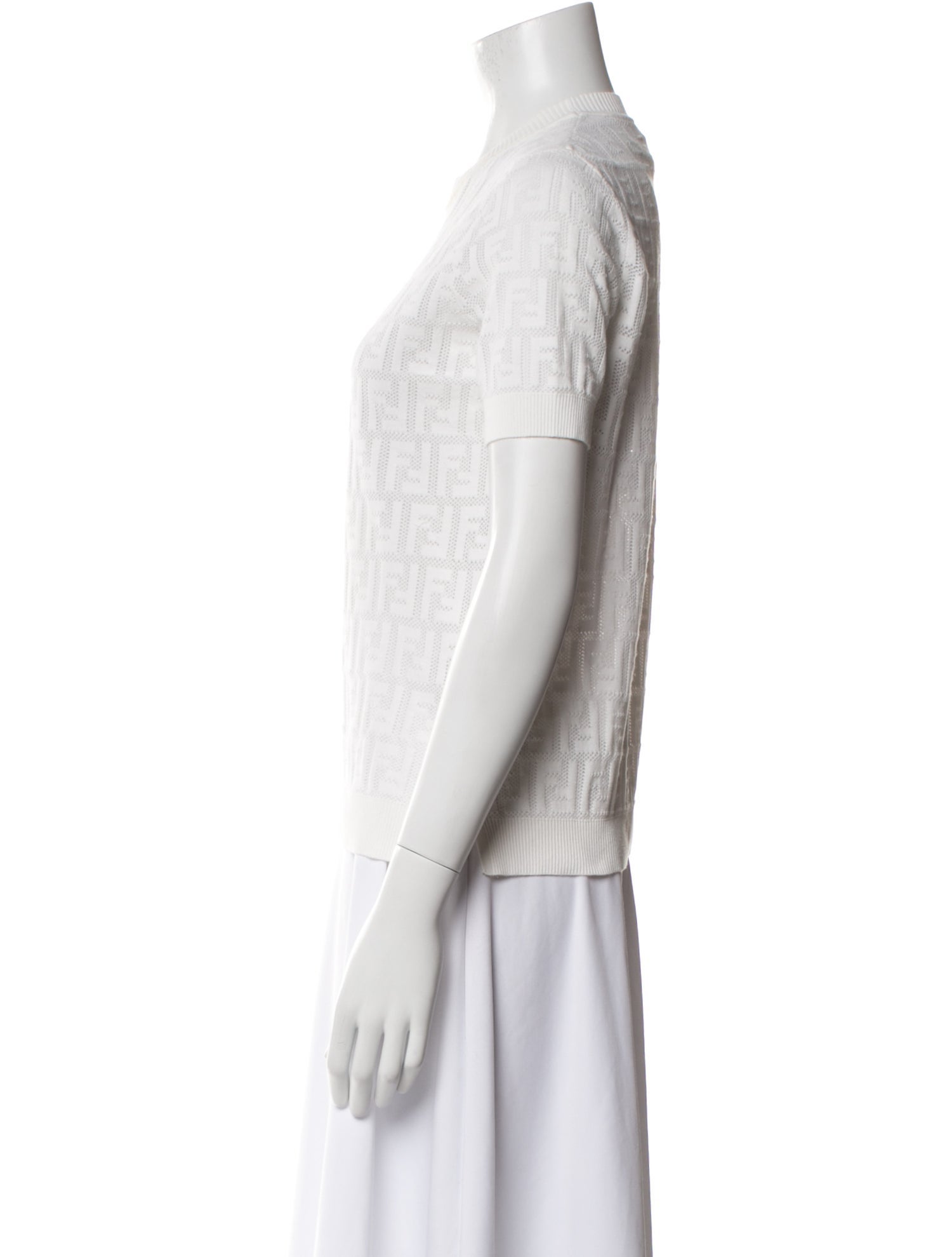 Fendi Crew Neck Short Sleeve T-Shirt