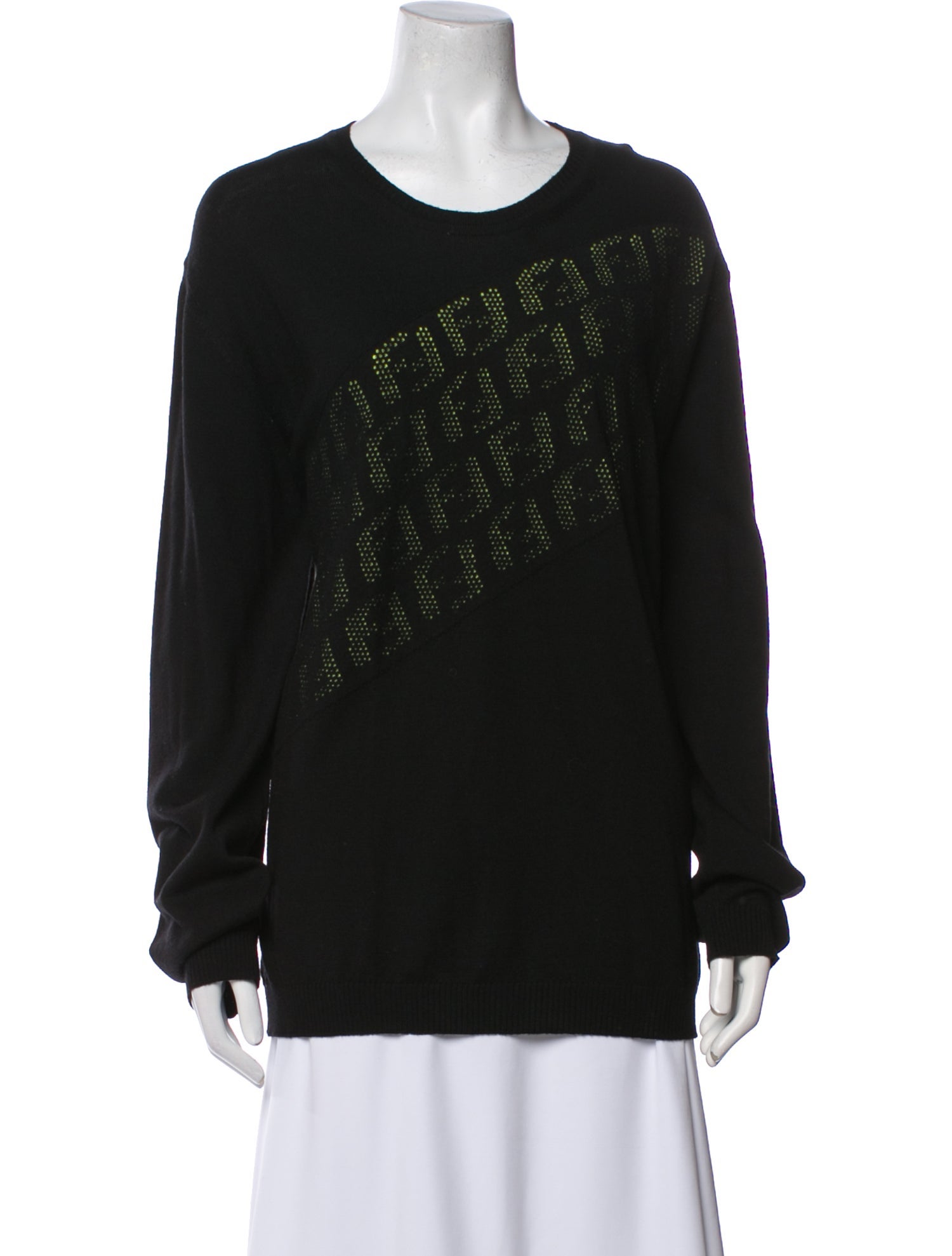 Fendi Wool Scoop Neck Sweatshirt w/ Tags