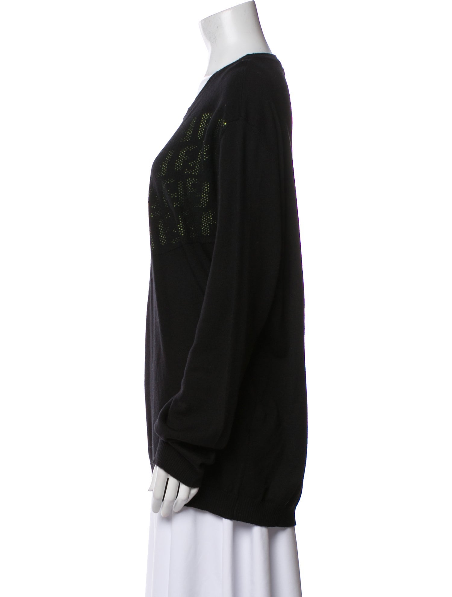 Fendi Wool Scoop Neck Sweatshirt w/ Tags