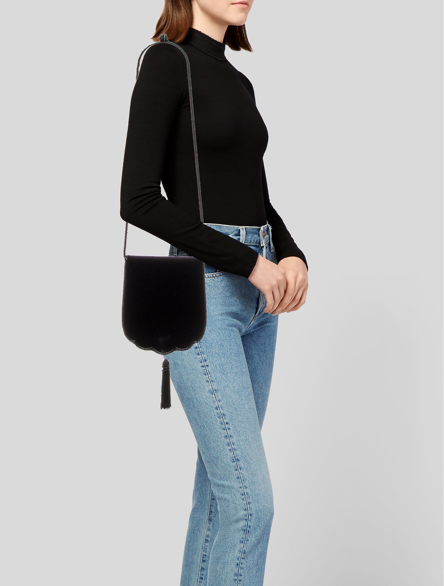 Fendi Velvet Crossbody Bag Vintage