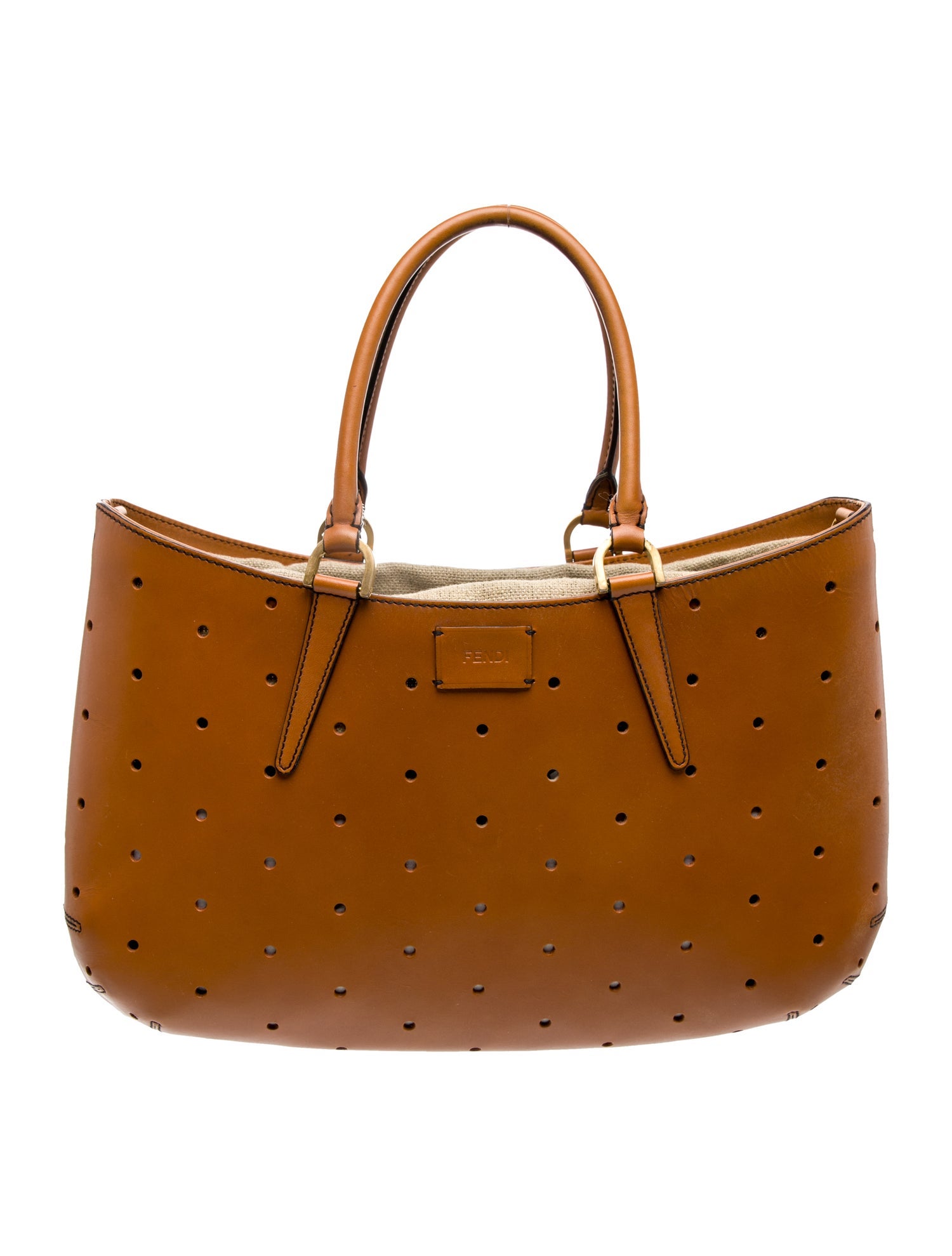 Fendi Leather B. Fab Tote Medium