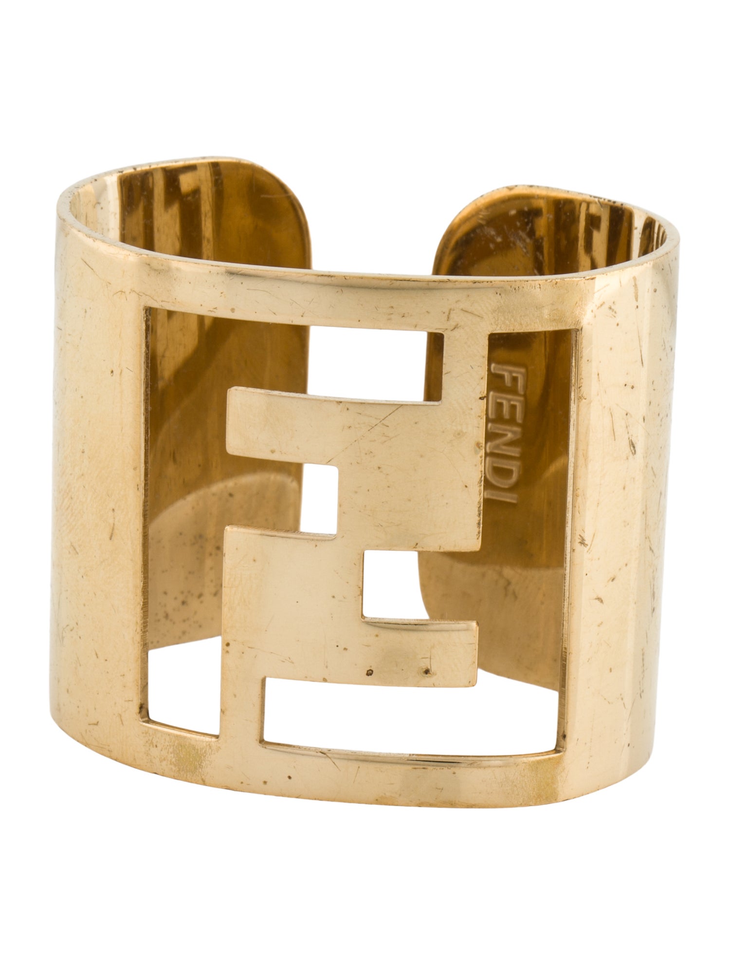 Fendi FF Open Cuff Bracelet