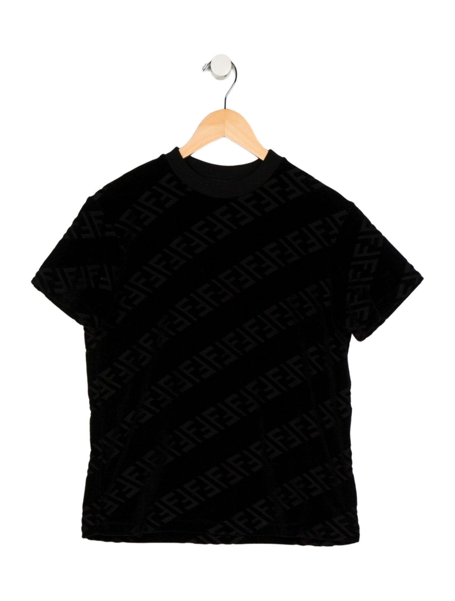 Fendi Boys' Zucca Velour T-Shirt w/Tags