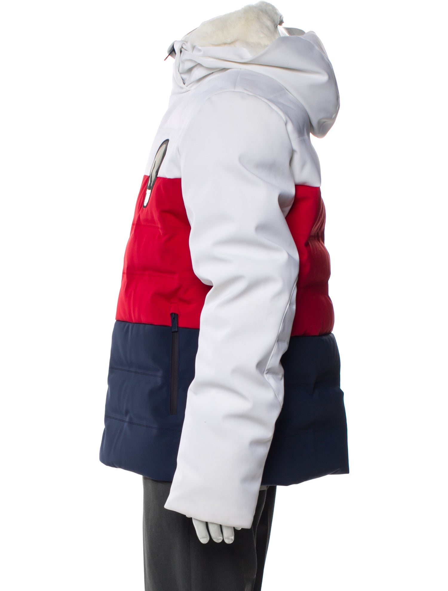 Fendi Colorblock Pattern Puffer Coat w/ Tags