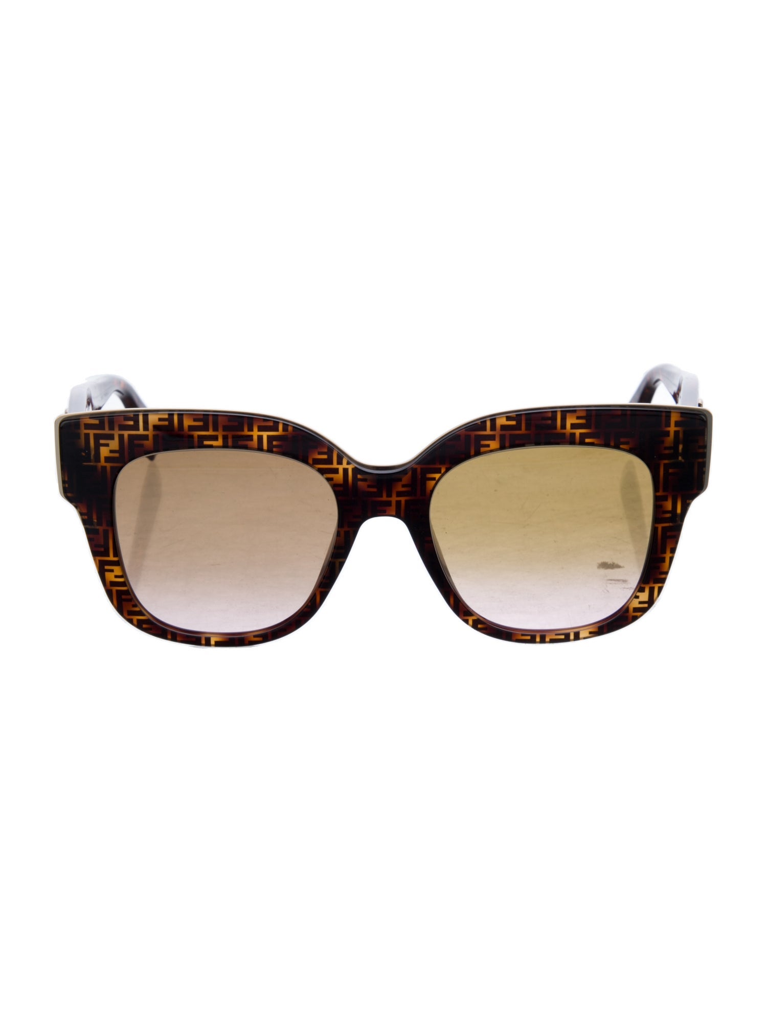 Fendi Zucca FF Logo Oversize Sunglasses