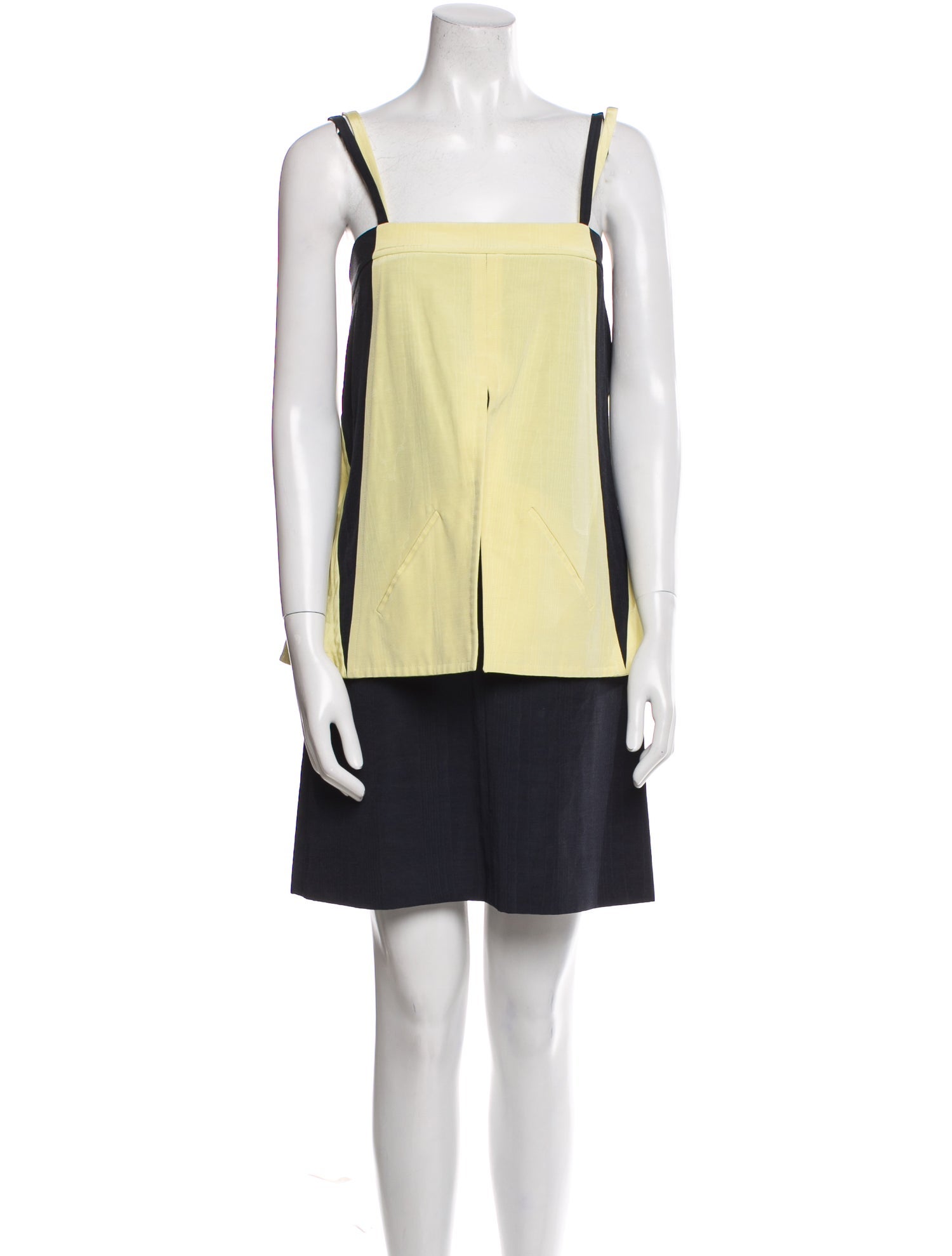Fendi Colorblock Pattern Mini Dress