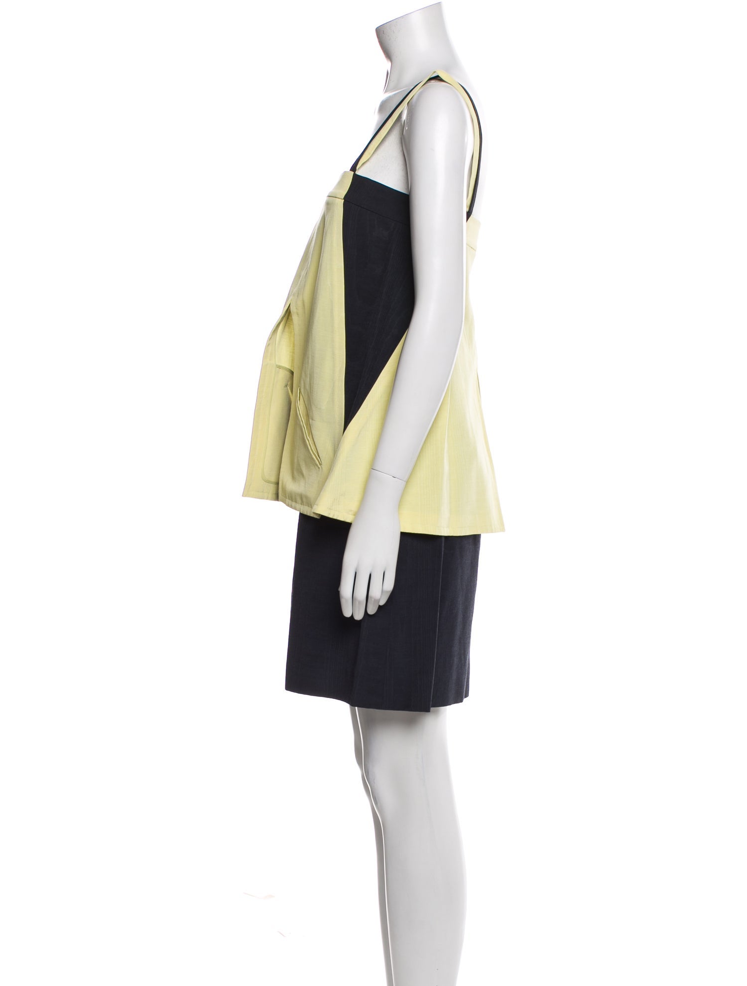 Fendi Colorblock Pattern Mini Dress