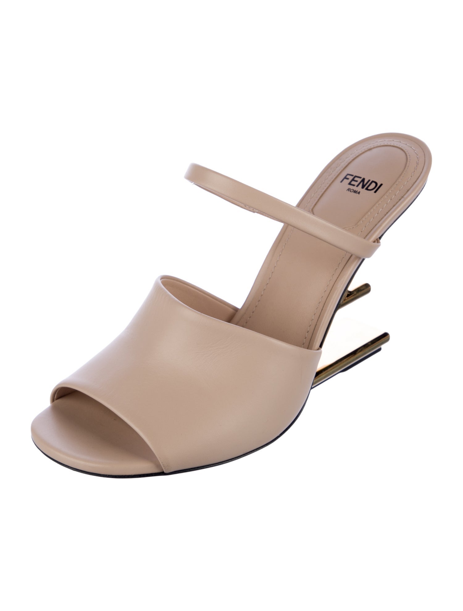 Fendi Leather Slides