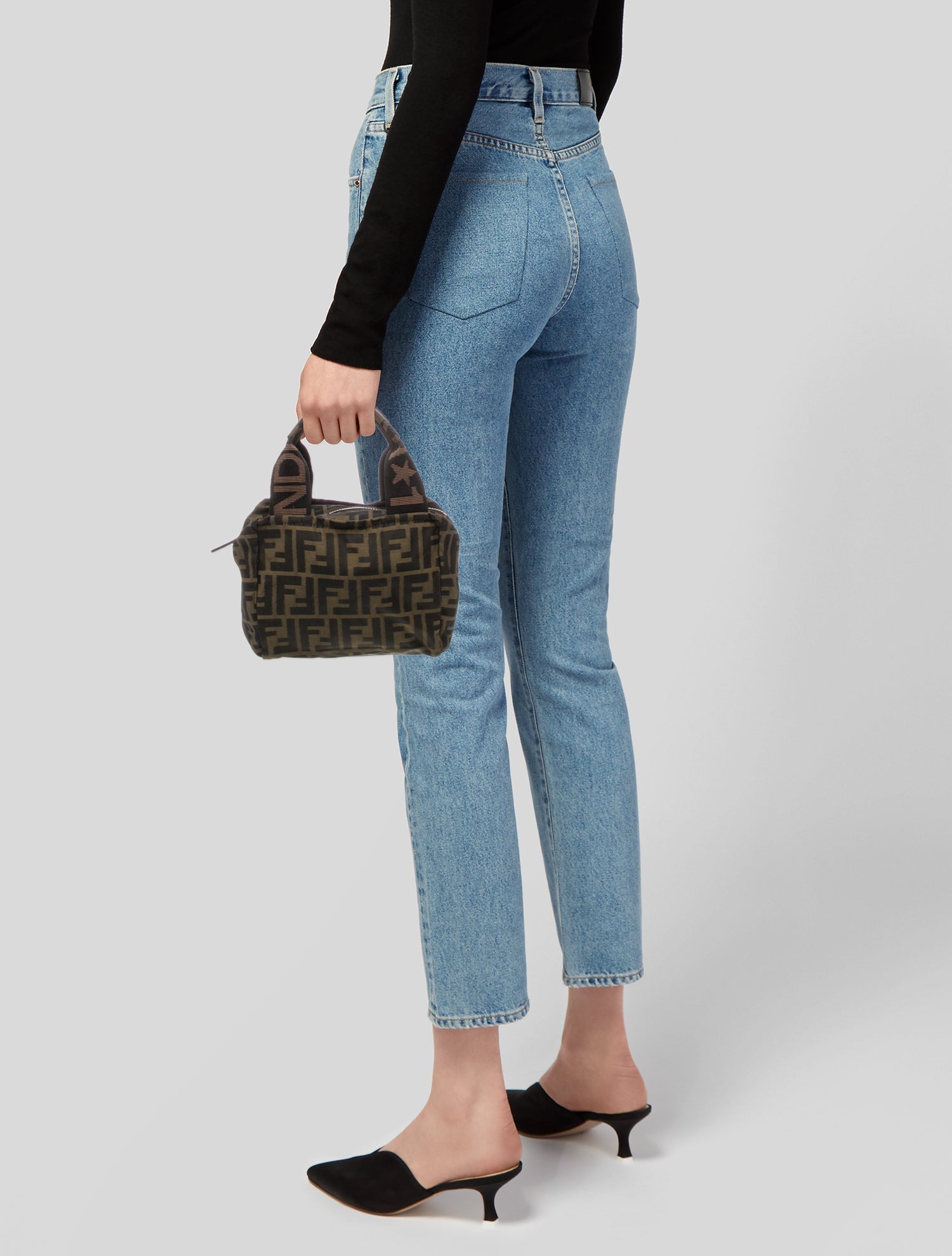 Fendi Zucca FF Top Handle Bag