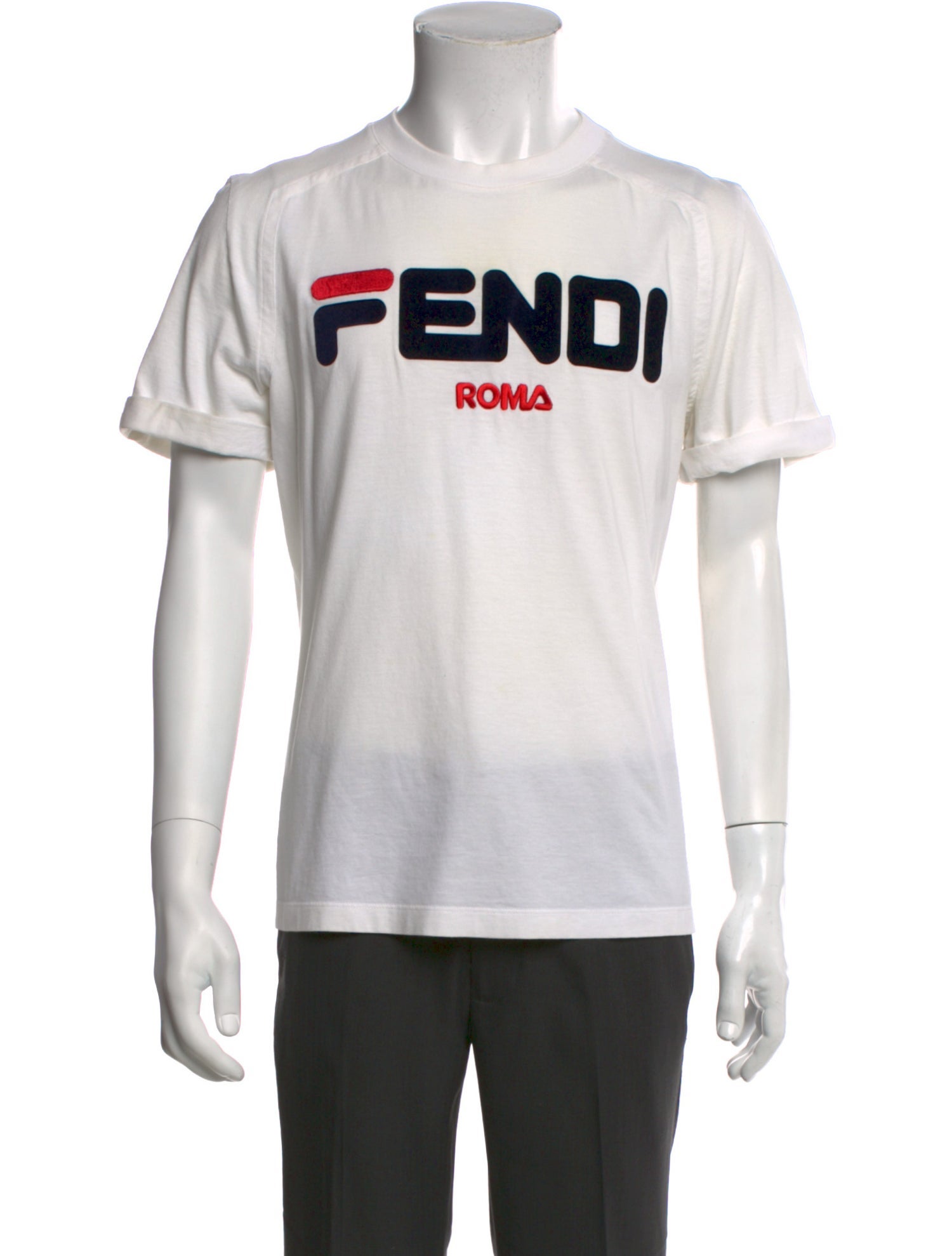 Fendi Graphic Print Crew Neck T-Shirt