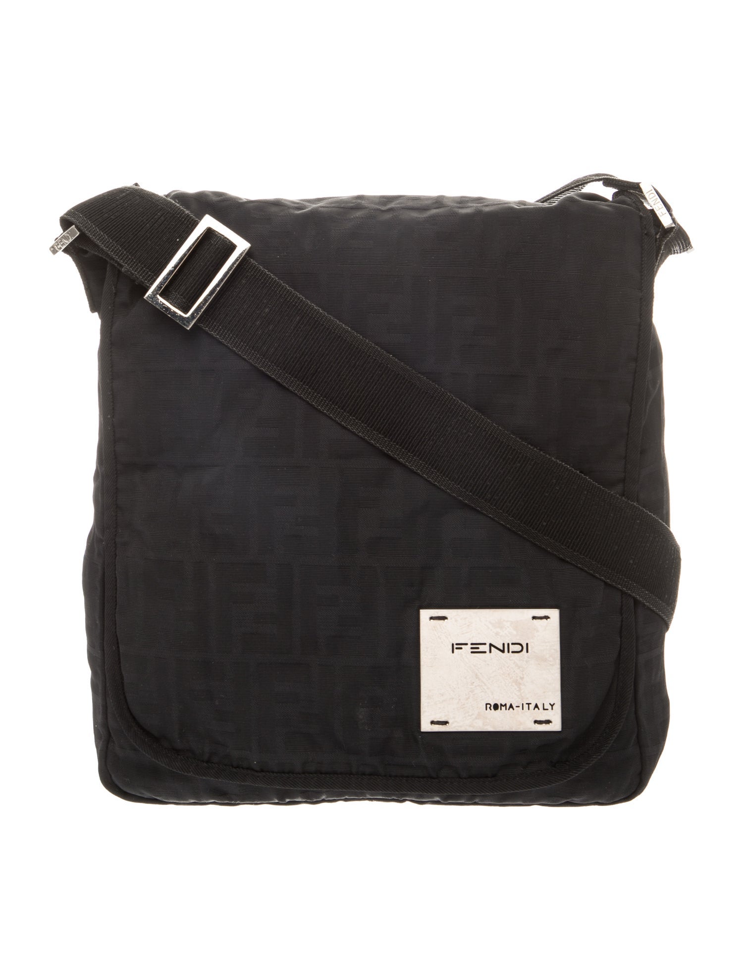 Fendi Zucca FF Messenger Bag Vintage