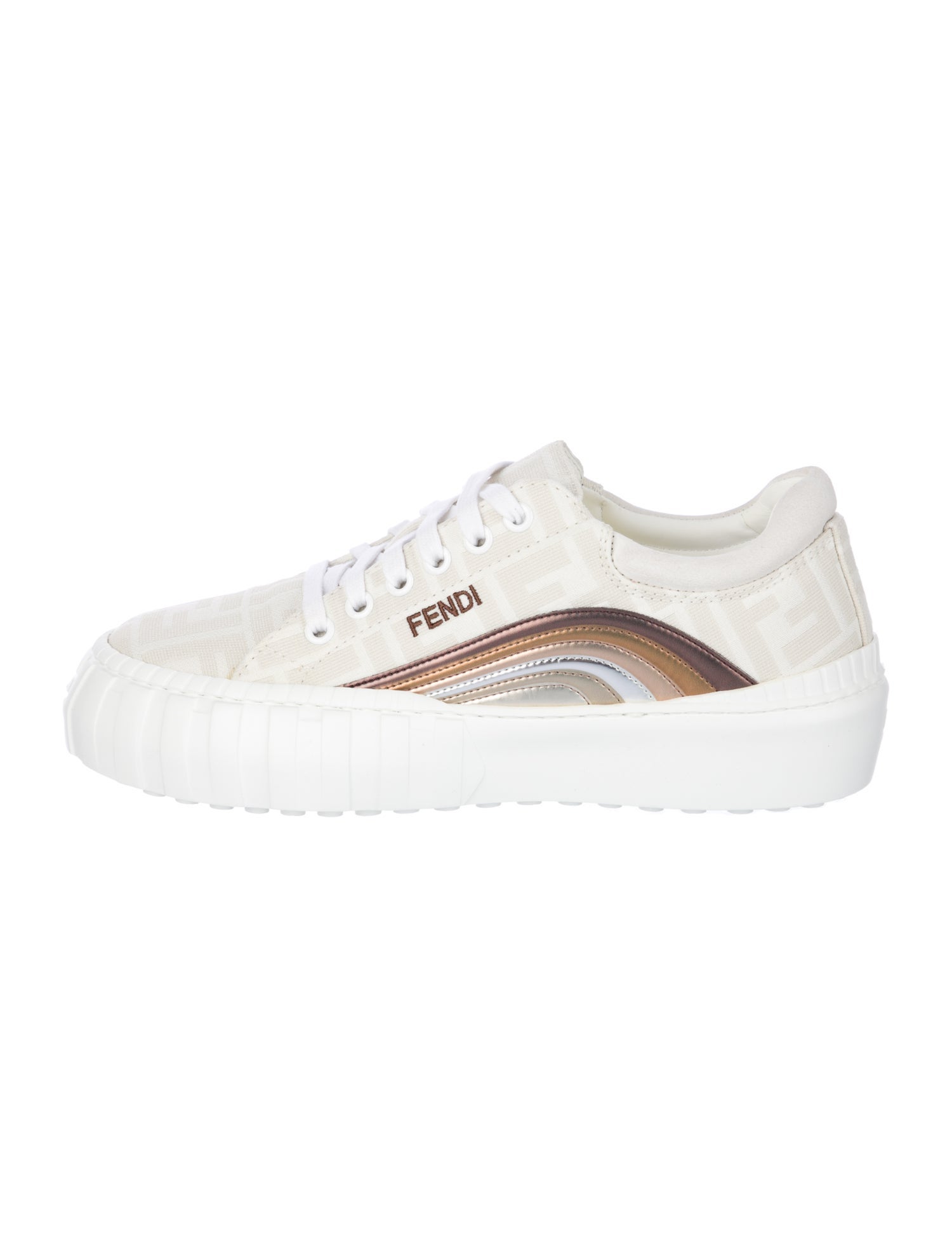 Fendi Zucca FF Logo Canvas Sneakers