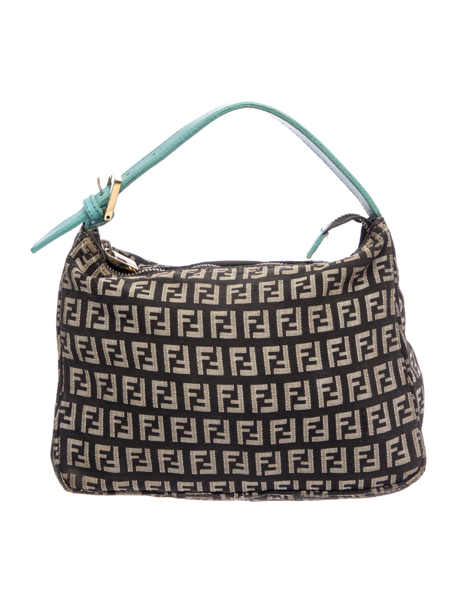 Fendi Zucchino FF Top Handle Bag