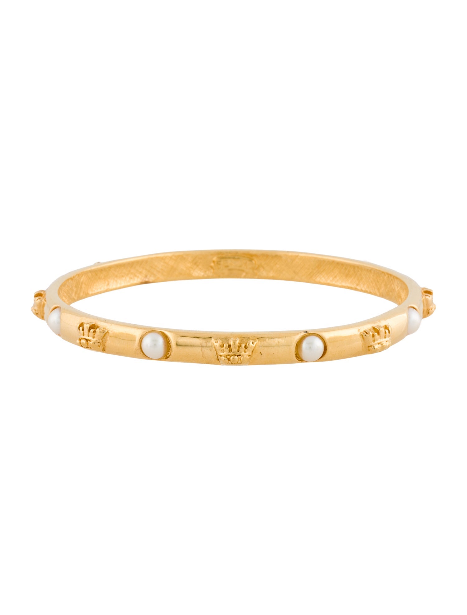 Fendi Faux Pearl Bangle Bracelet
