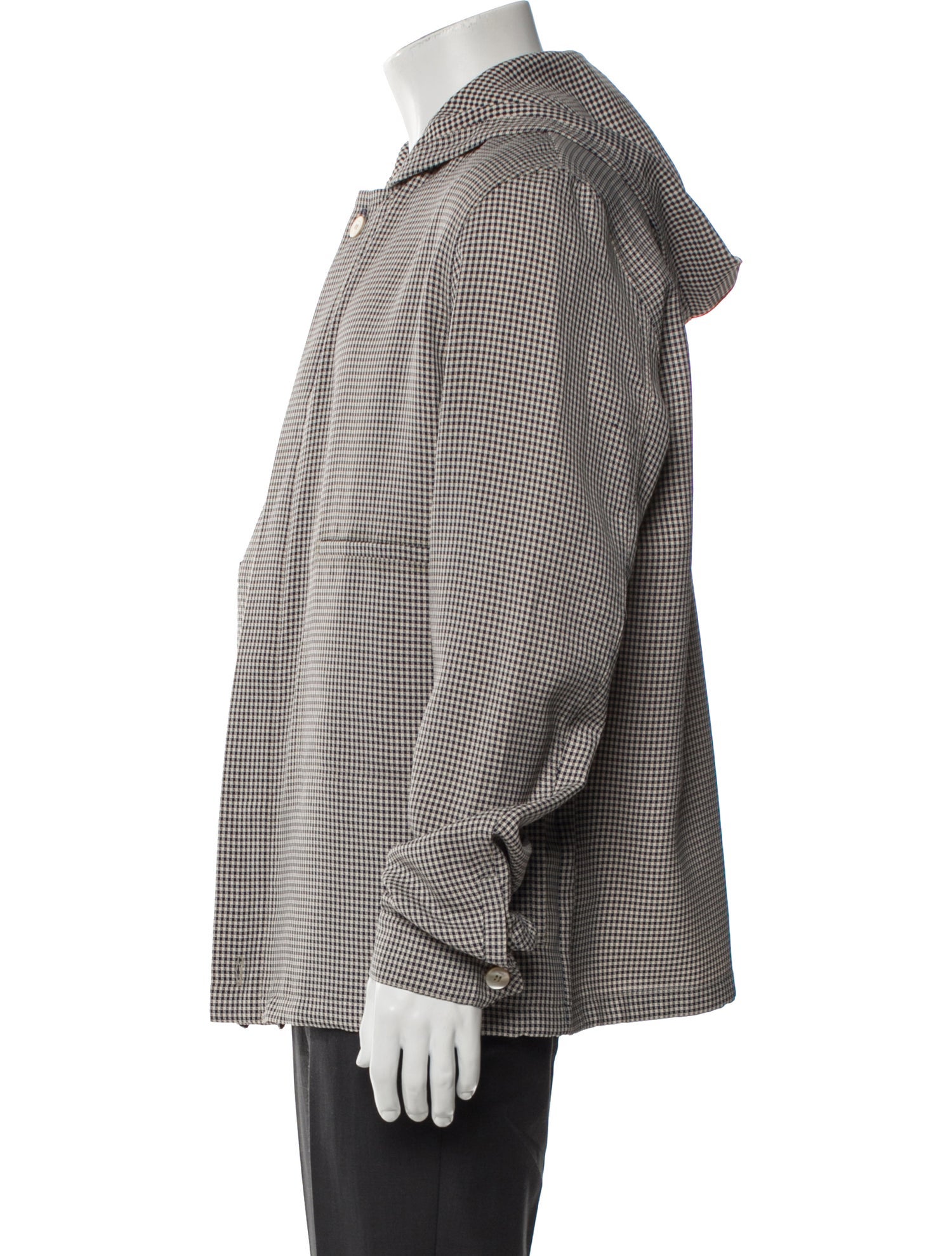 Fendi 2016 Houndstooth Print Moto Jacket