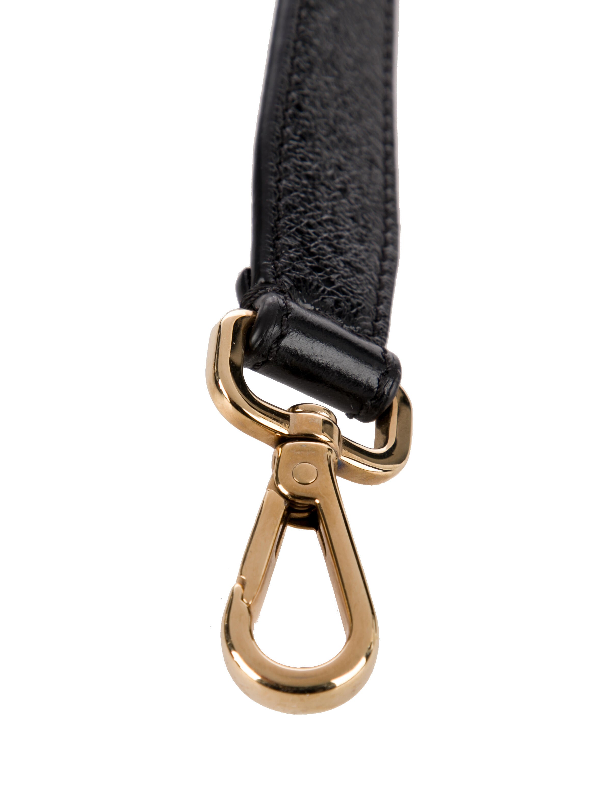 Fendi Leather Crystal Bag Strap
