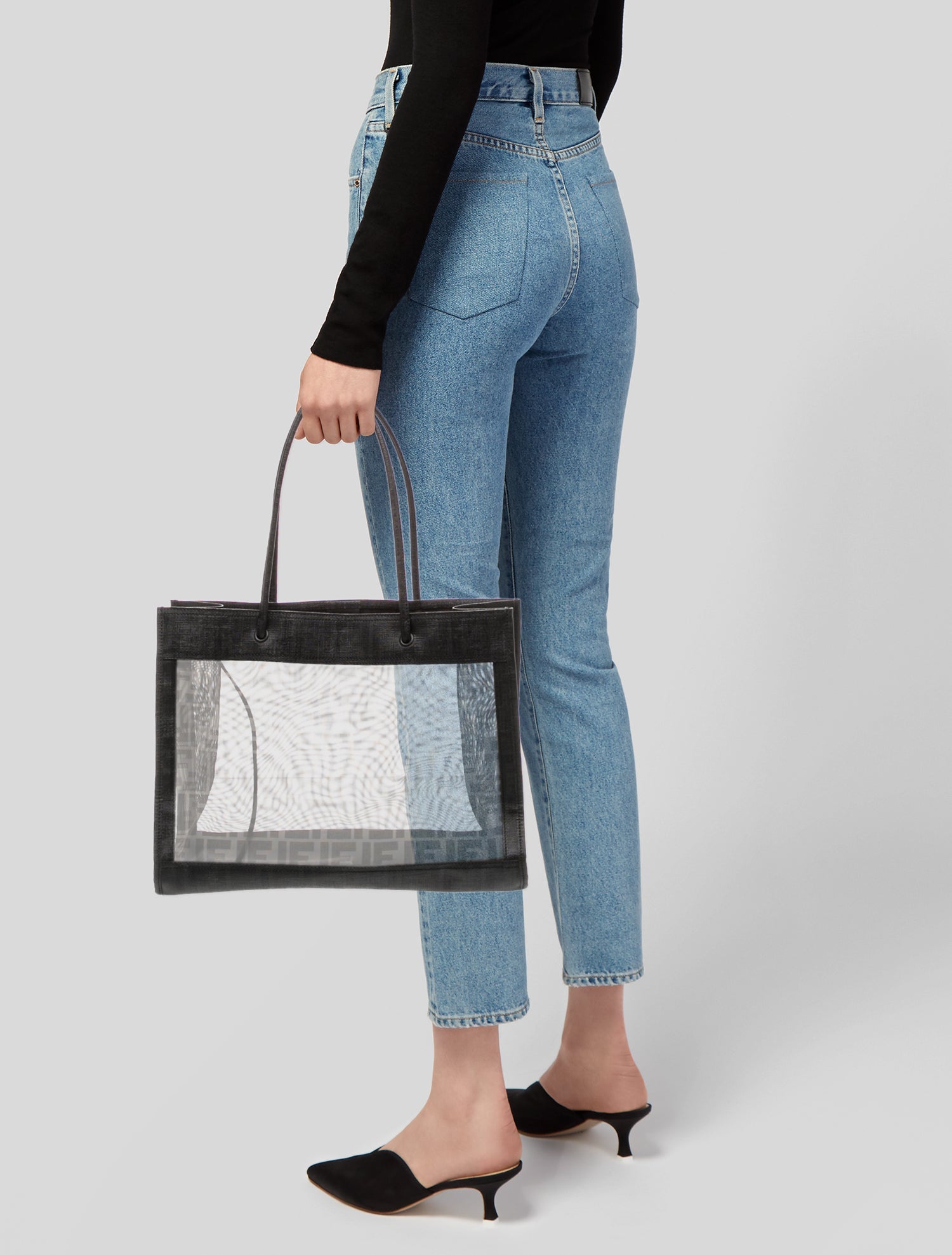 Fendi Zucca FF Zucca Mesh Tote Vintage