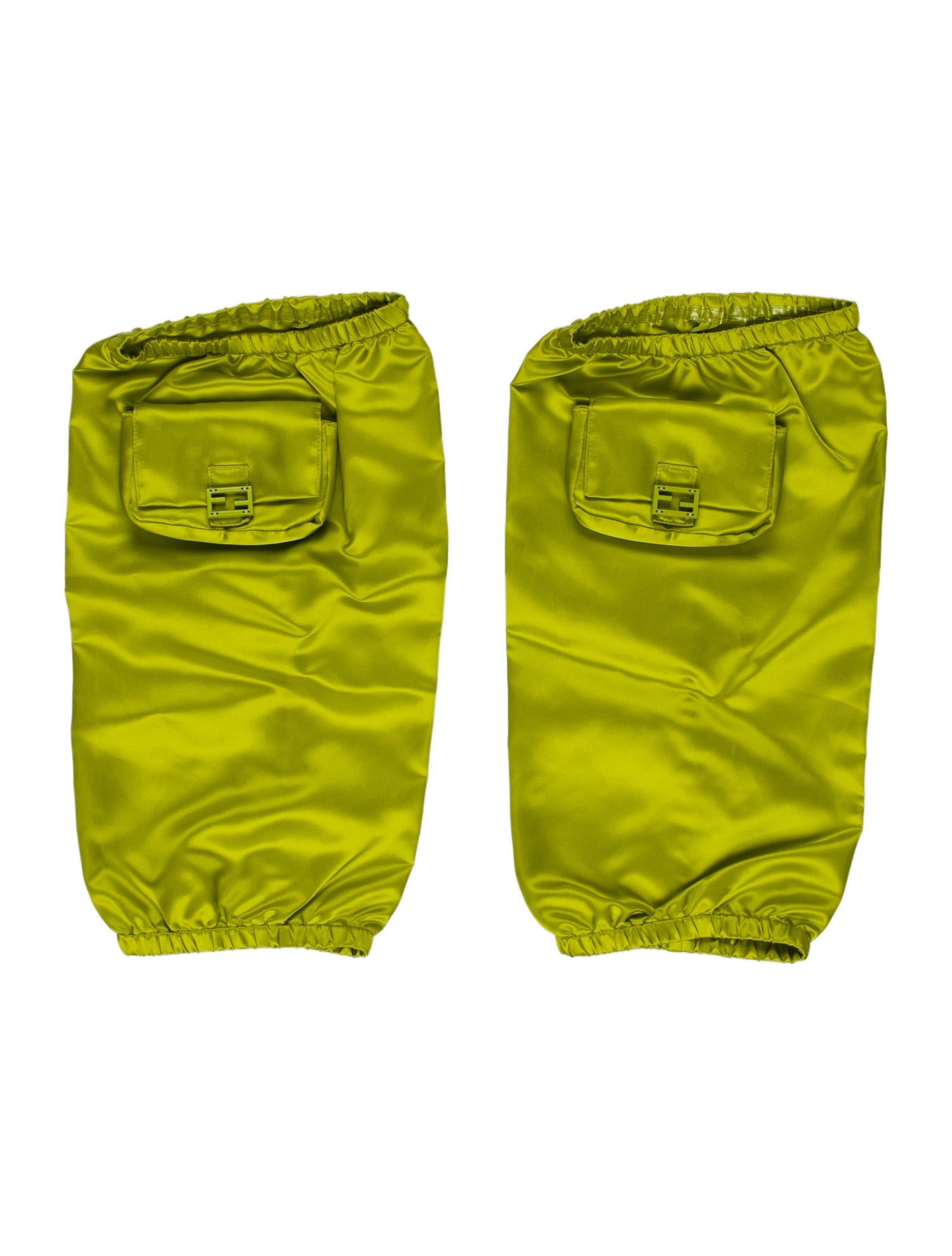 Fendi Green Elastic Nylon Leg Warmers w/Tags