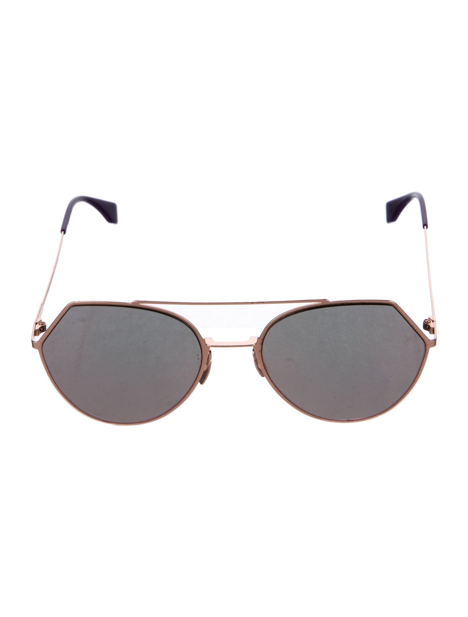 Fendi Aviator Mirrored Sunglasses