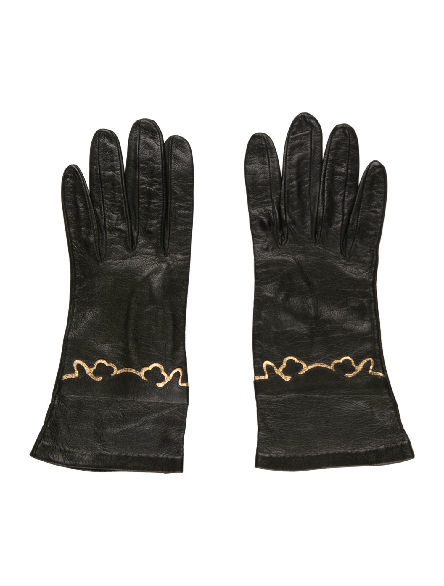 Fendi Leather Winter Gloves