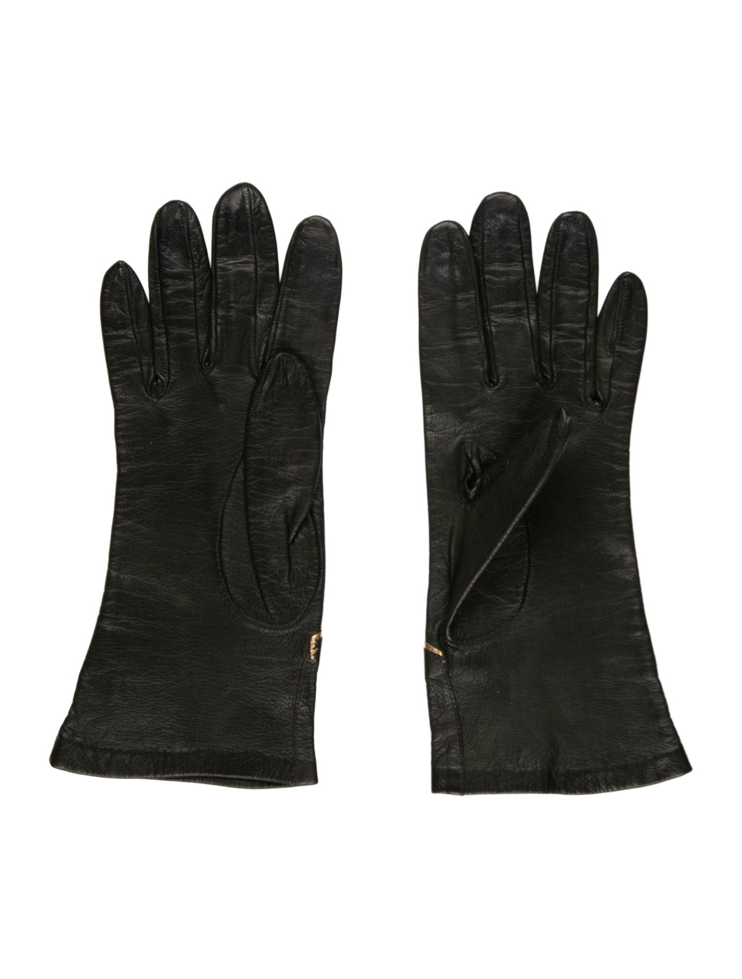 Fendi Leather Winter Gloves