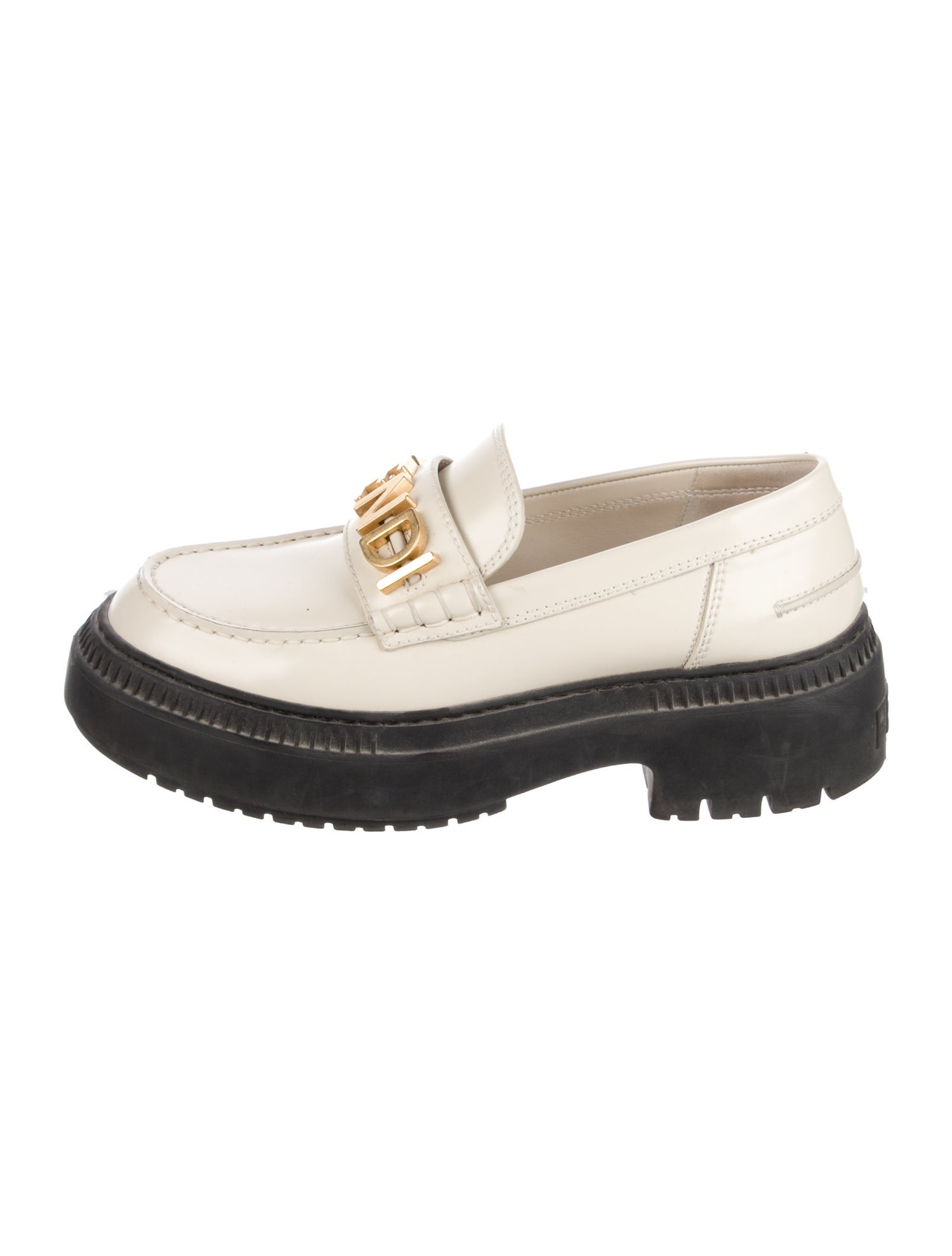 Fendi Leather Loafers